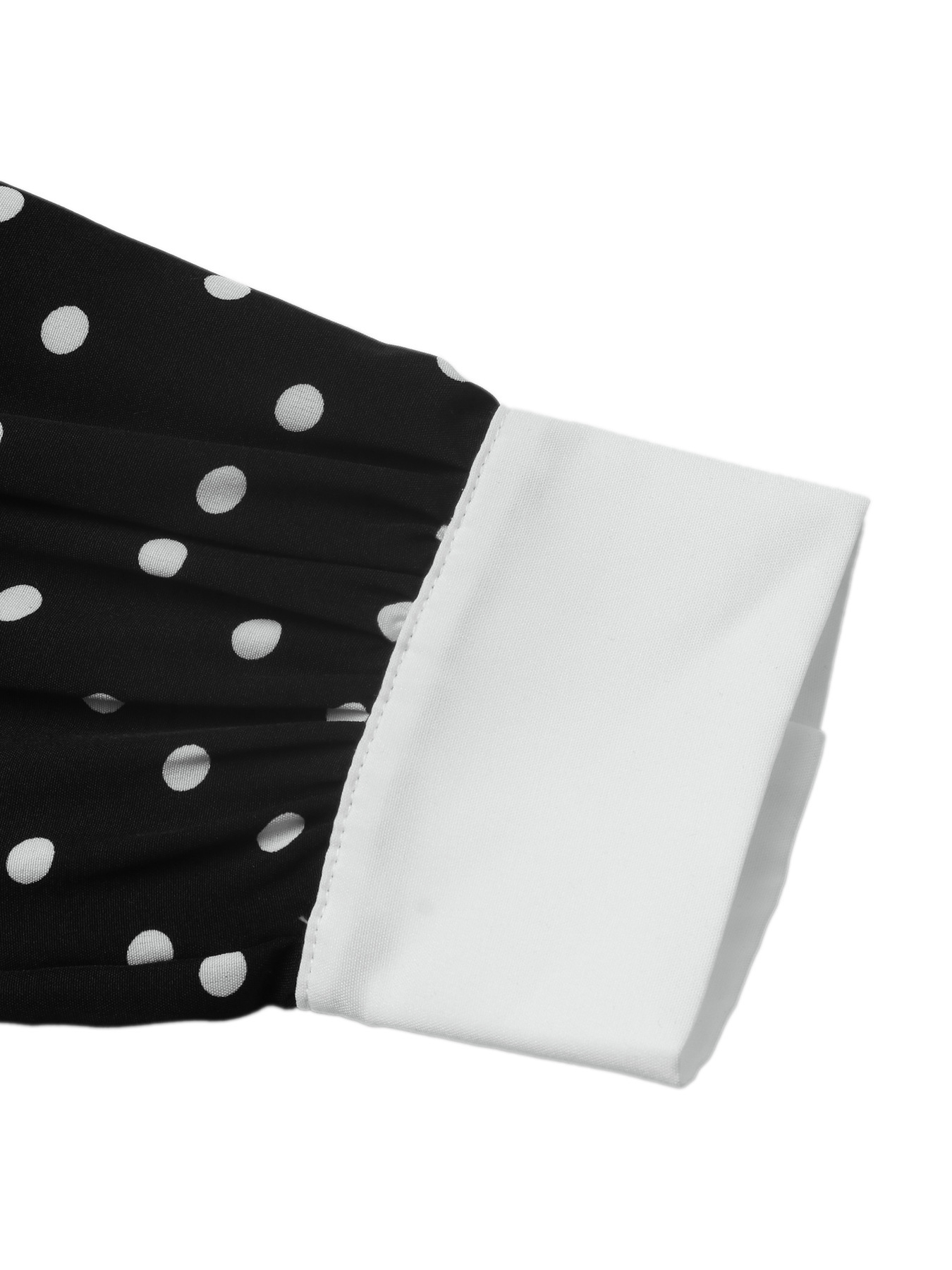 Retro French Elegance Polka Dot Dress with Peter Pan Collar and Short Skirt