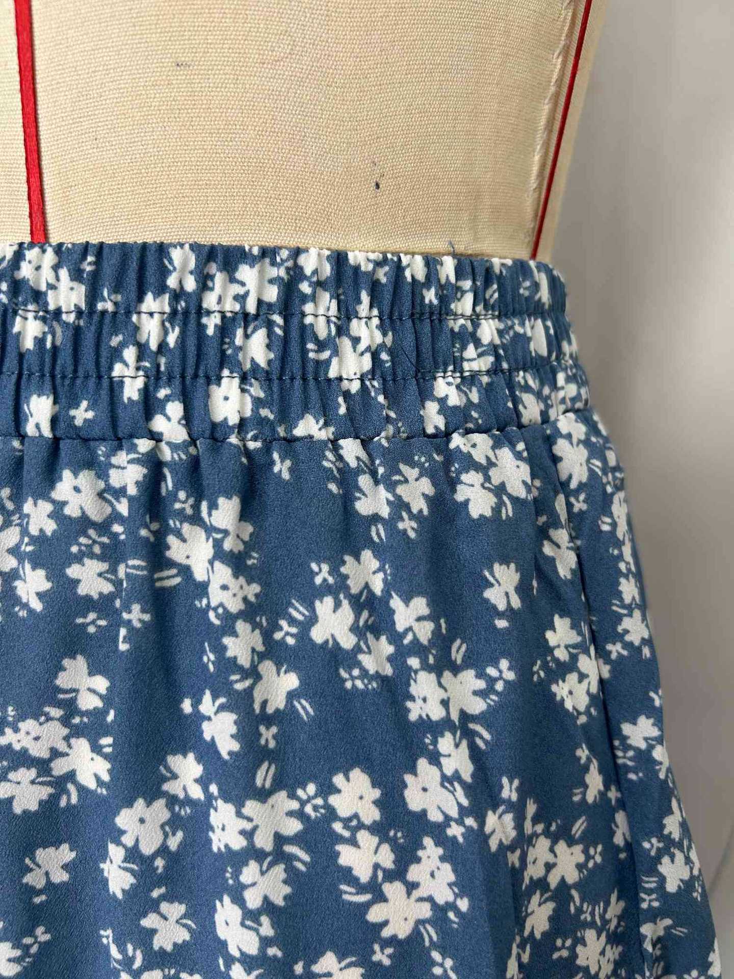 Floral Three-Layer Long Maxi Skirt