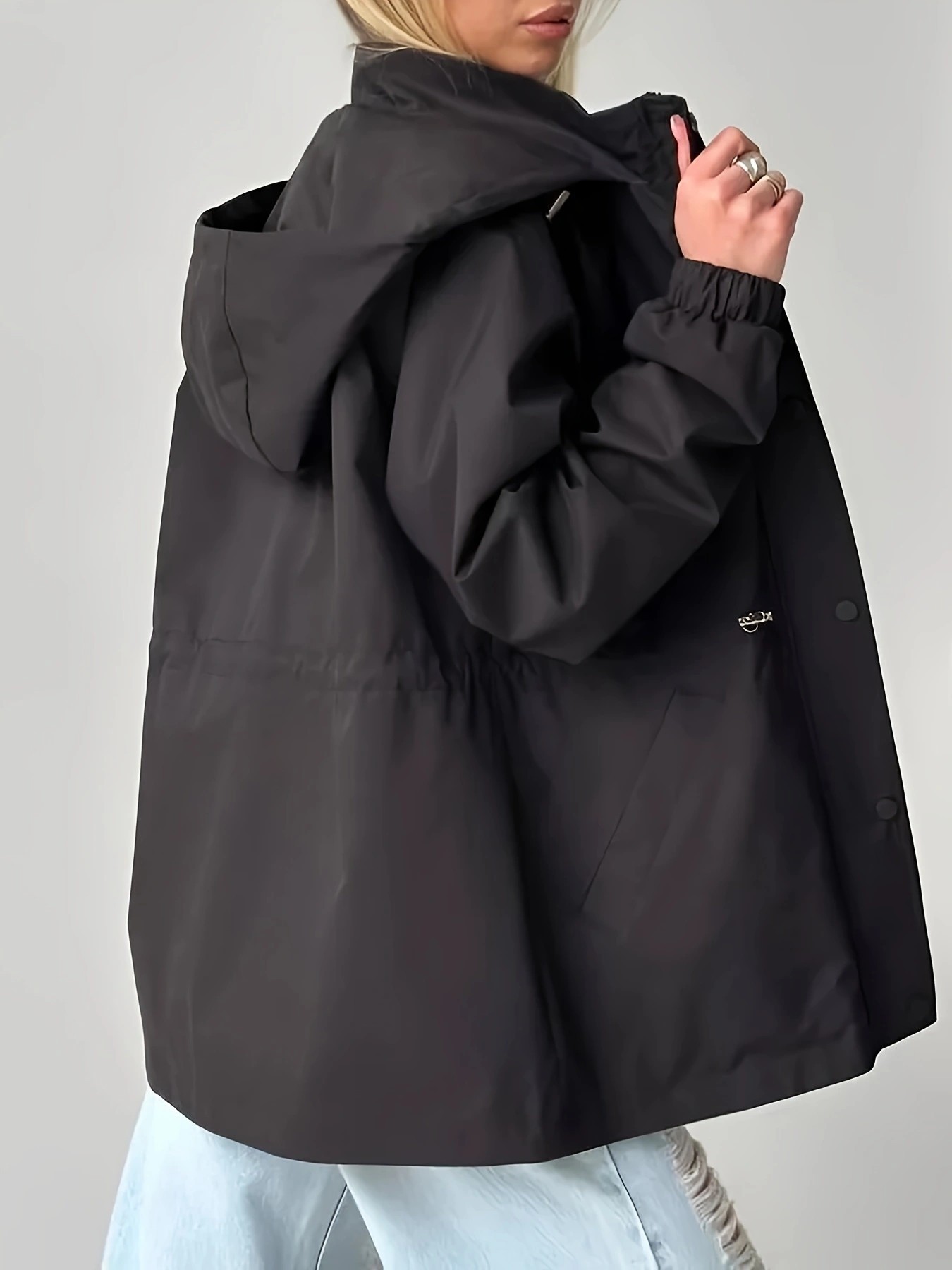 Waterproof Slim Fit Trench Coat Windbreaker Jacket