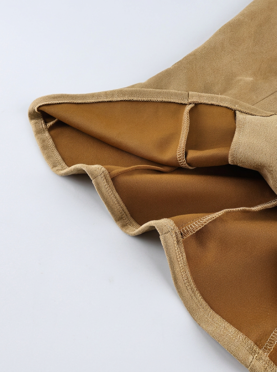 Slimming Suede Vintage Khaki Commute Jacket