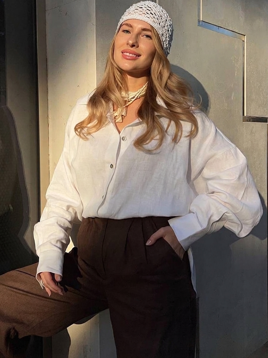 Ice Linen Long Sleeve Commute Shirt