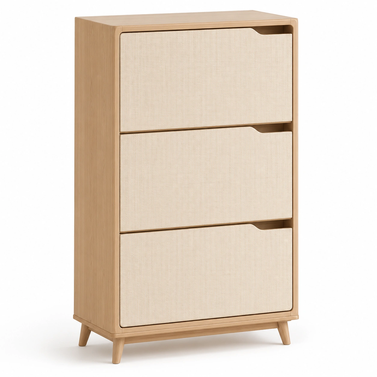 Zapatero vertical de tres compartimentos abatibles-Hausvella