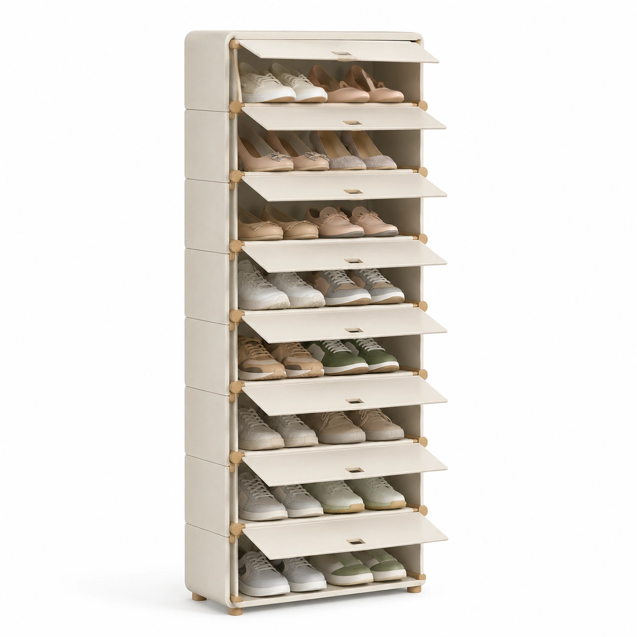 Zapatero vertical de 8 niveles abatibles-Hausvella