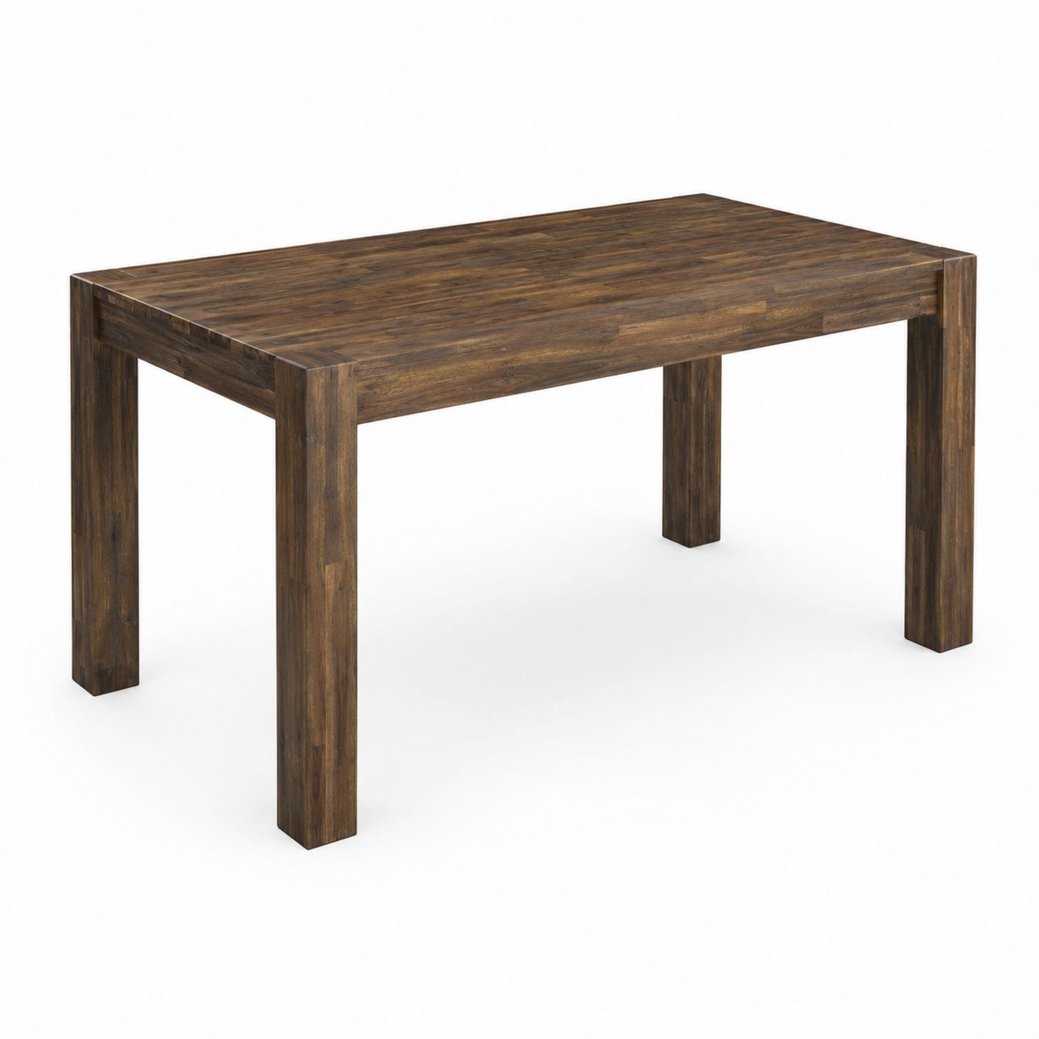 Mesa de comedor de madera maciza Marrón 150x90x75 cm