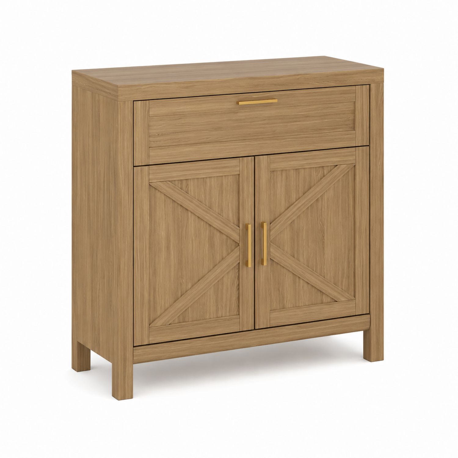 Aparador de Madera con 2 Puertas y 1 Cajón 90x40x85 cm