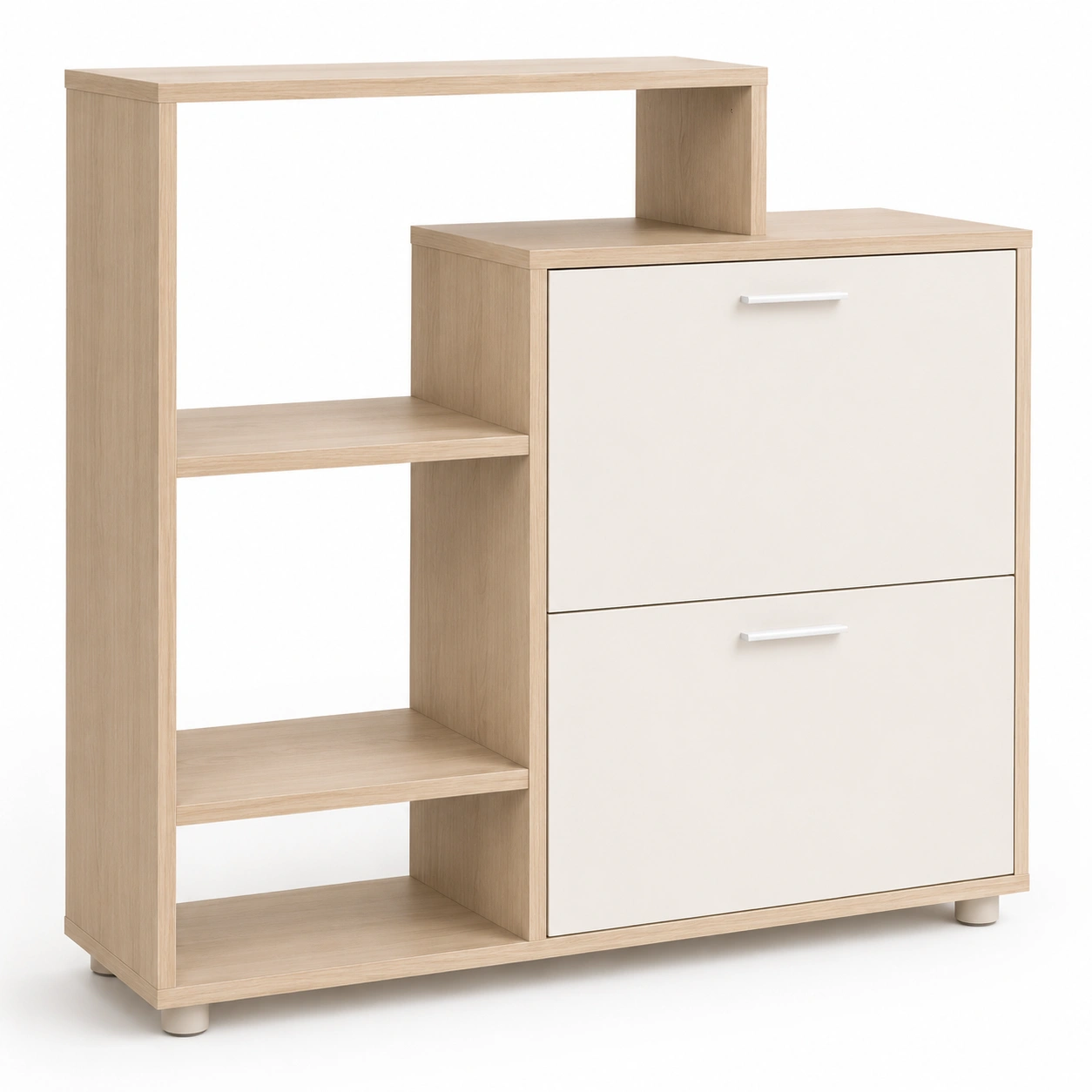 Zapatero con estantes y puertas abatibles-SolvellaHome