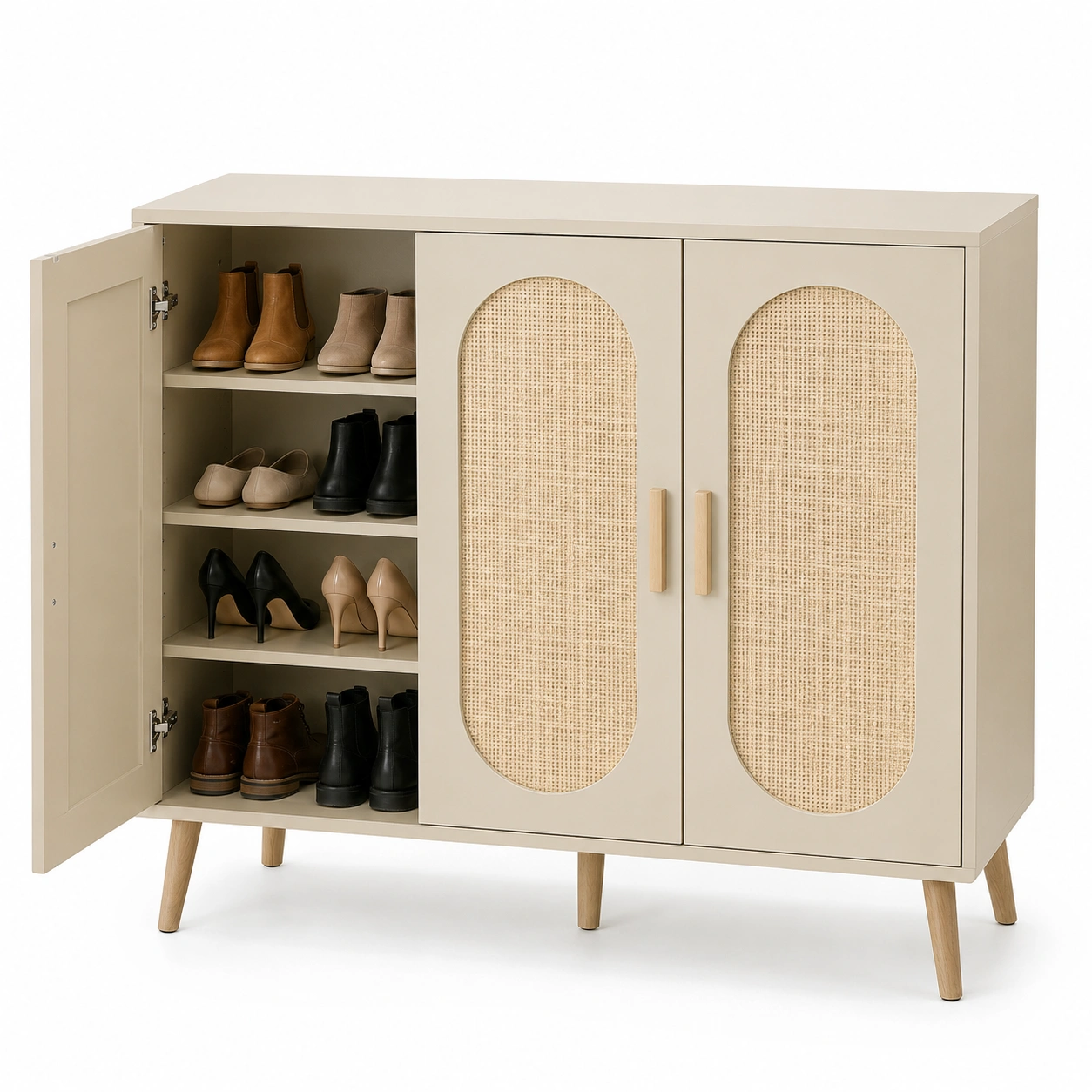 Zapatero de puertas abatibles-SolvellaHome