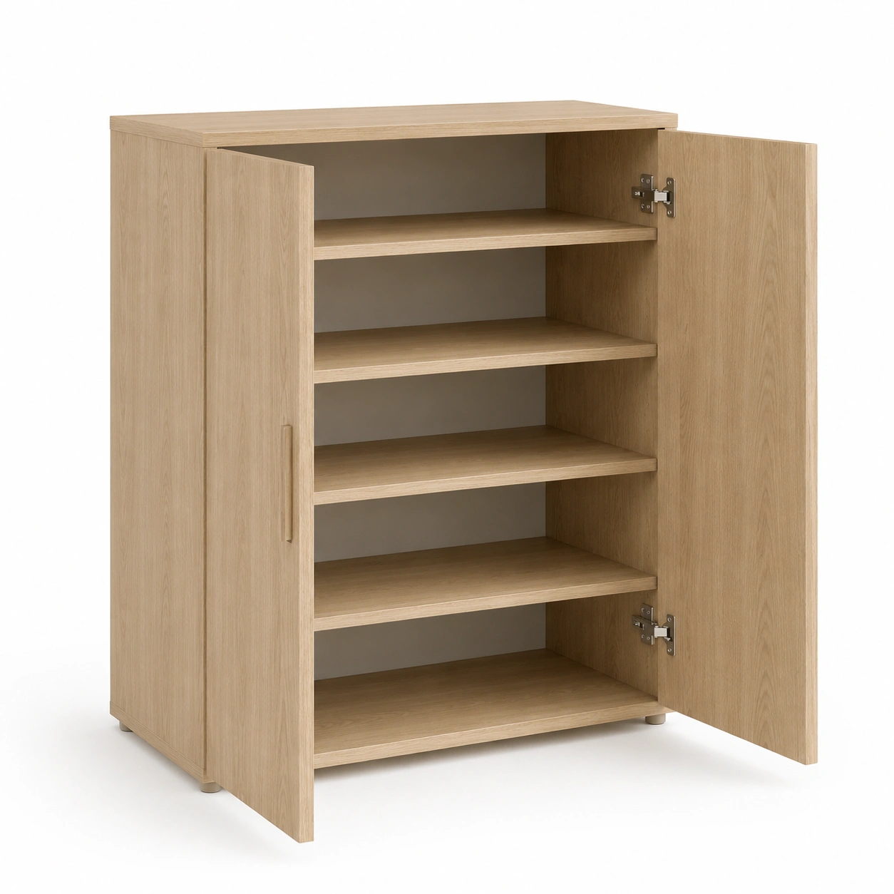 Armario de dos puertas con estantes interiores-SolvellaHome