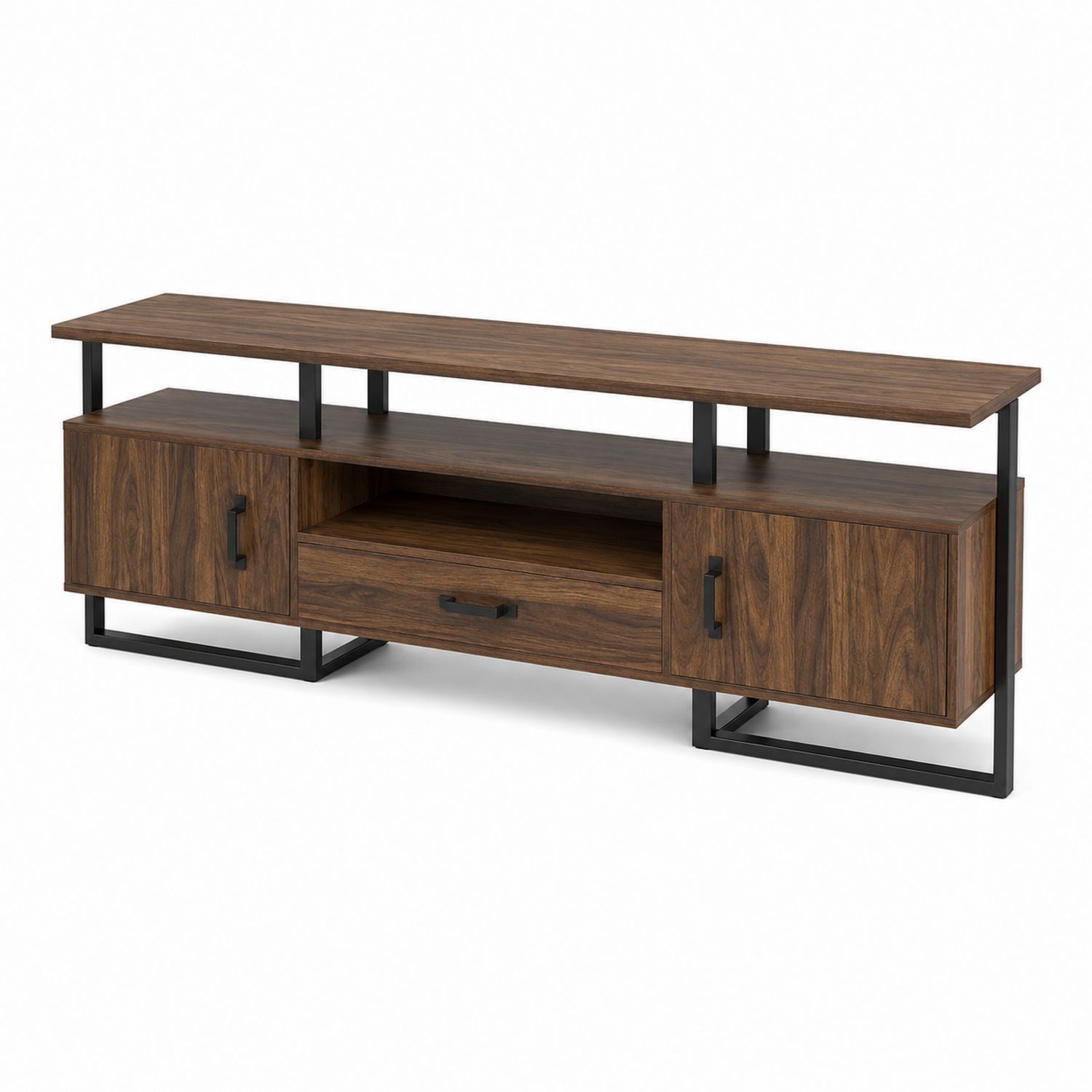 Mueble de TV de madera y metal de 150x40x50 cm