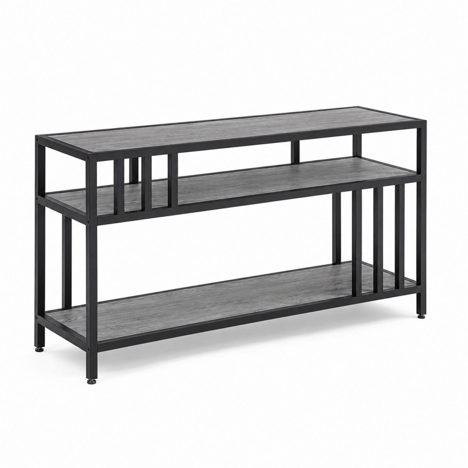 Estantería de Metal y Madera 120x40x60 cm Negro