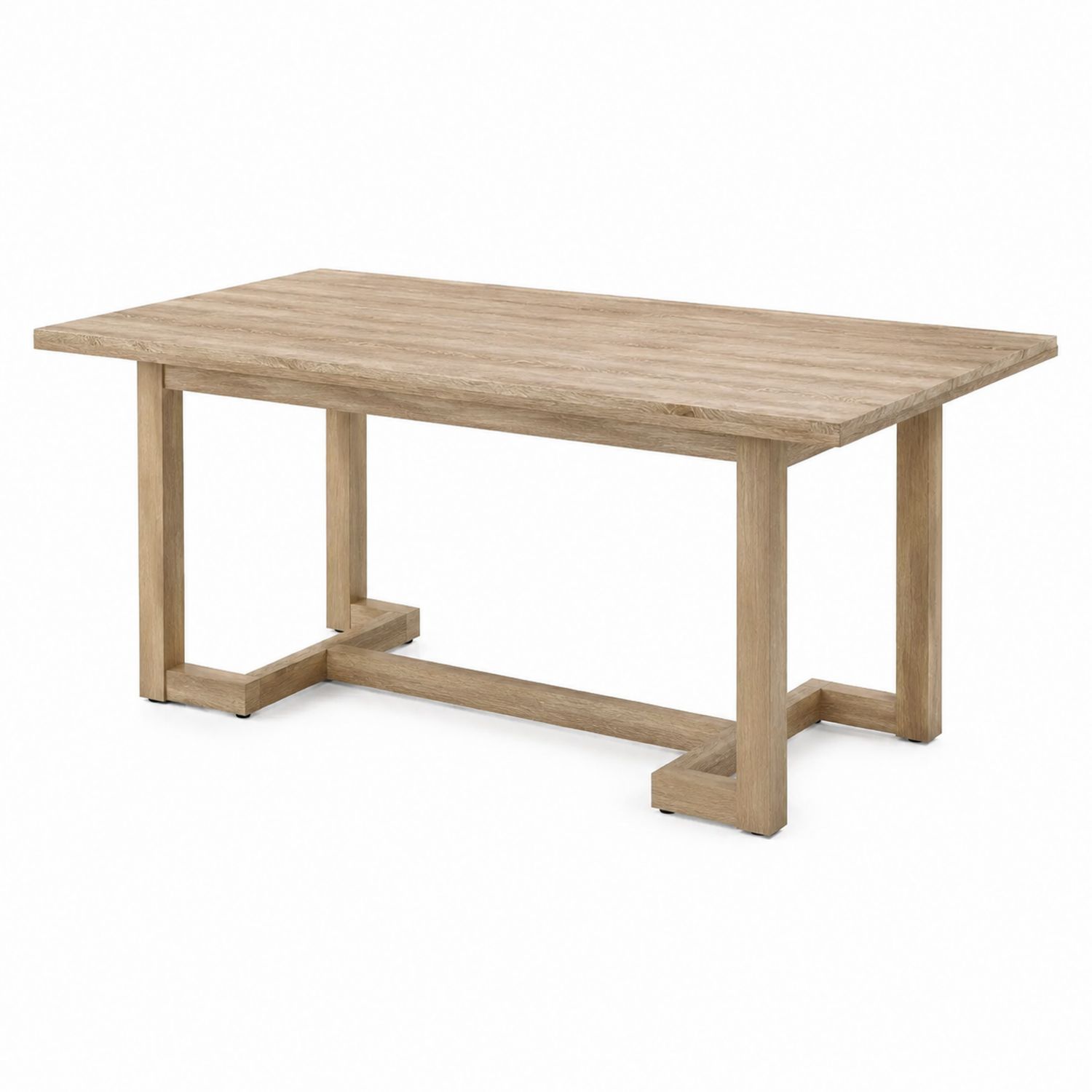 Mesa de comedor de madera de roble