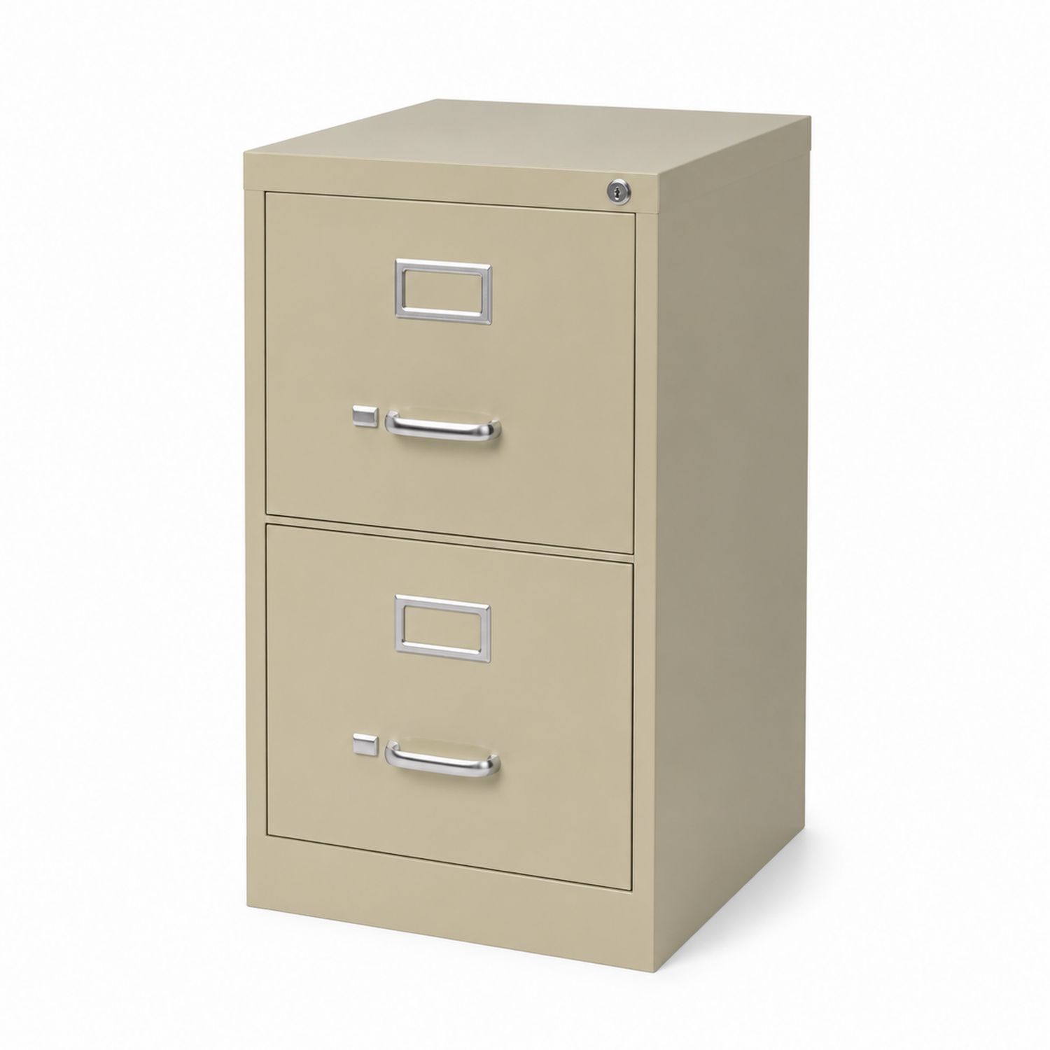 Archivador de Metal de 2 Cajones Beige
