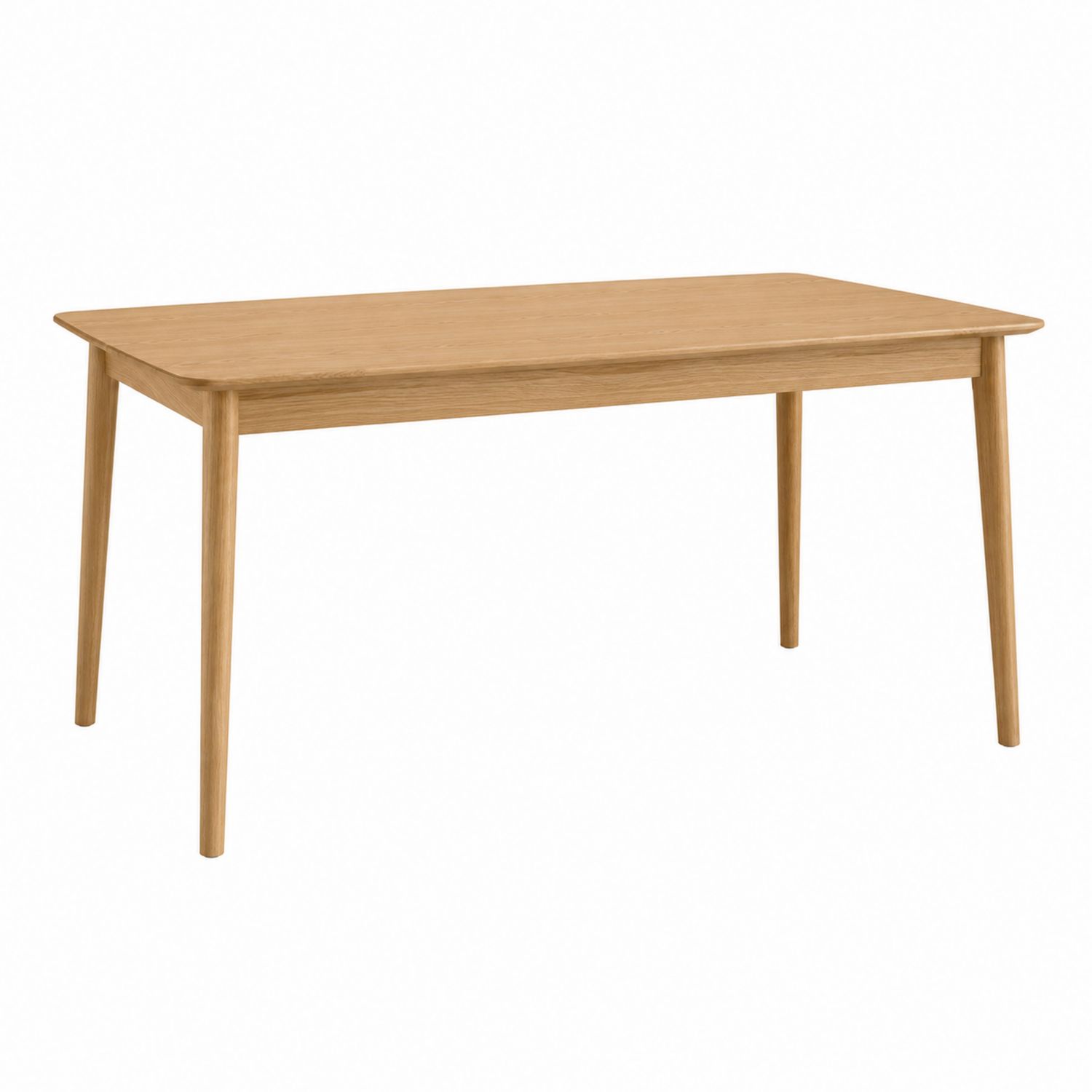 Mesa de comedor de madera de roble 140x80 cm
