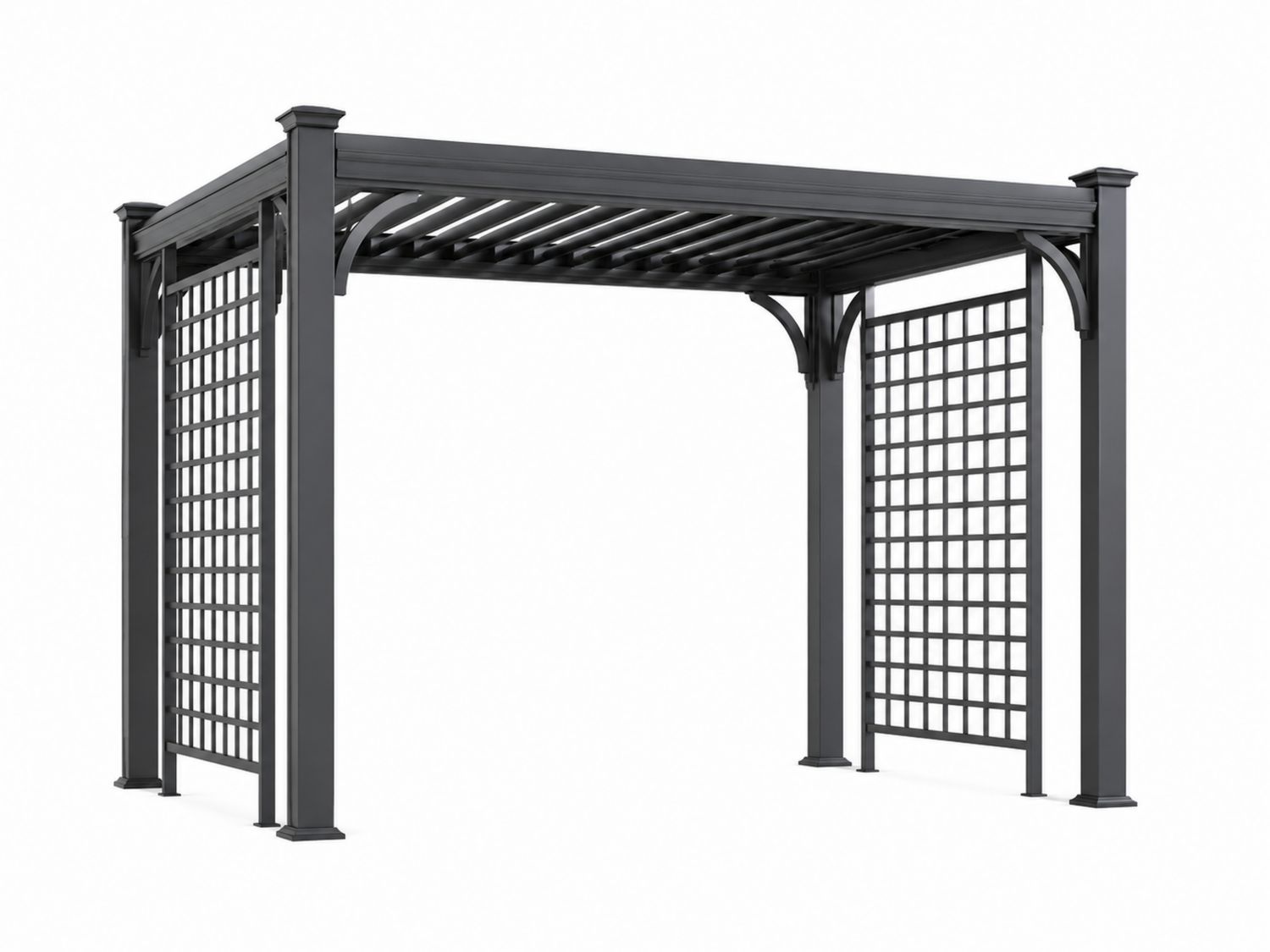 Pérgola de metal 3x3 m Gris