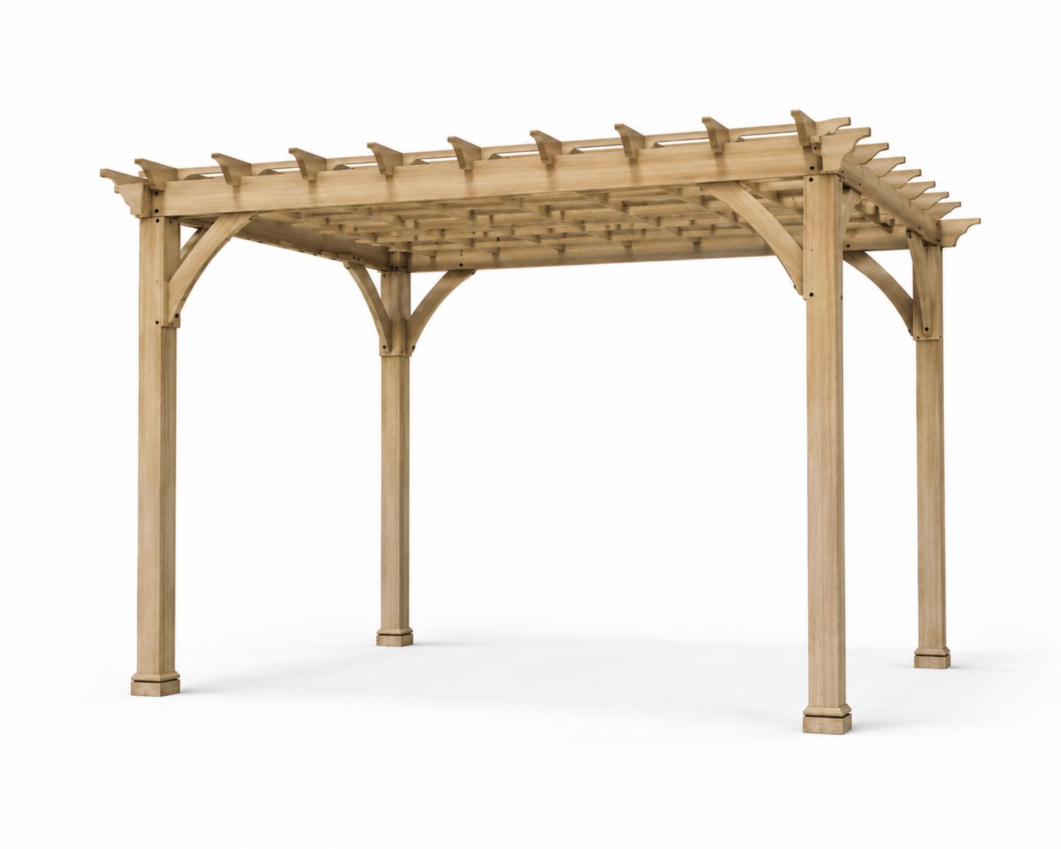 Pérgola de Madera de Abeto de Exterior