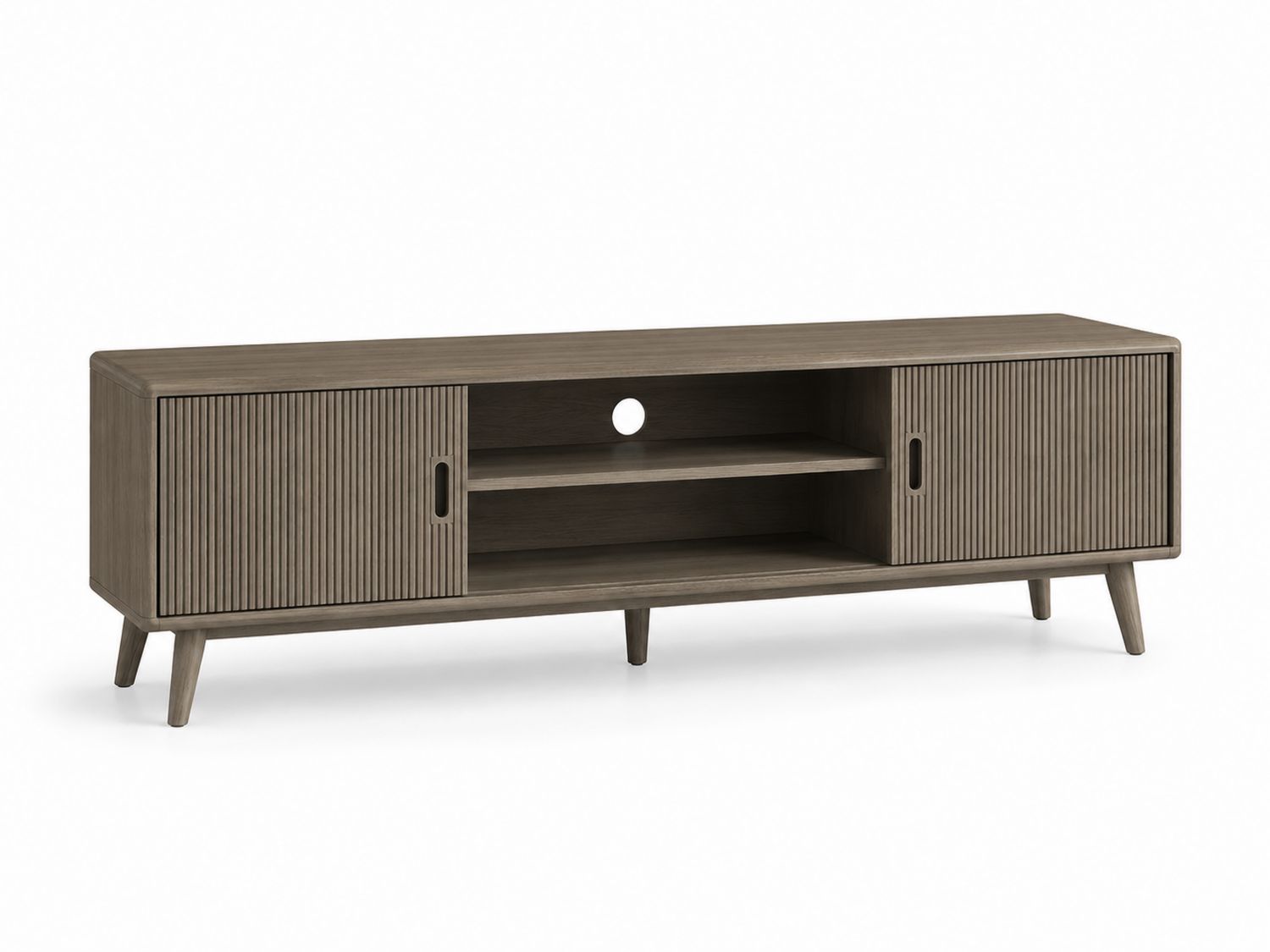 Mueble para TV madera de roble marrón 150x40x50 cm