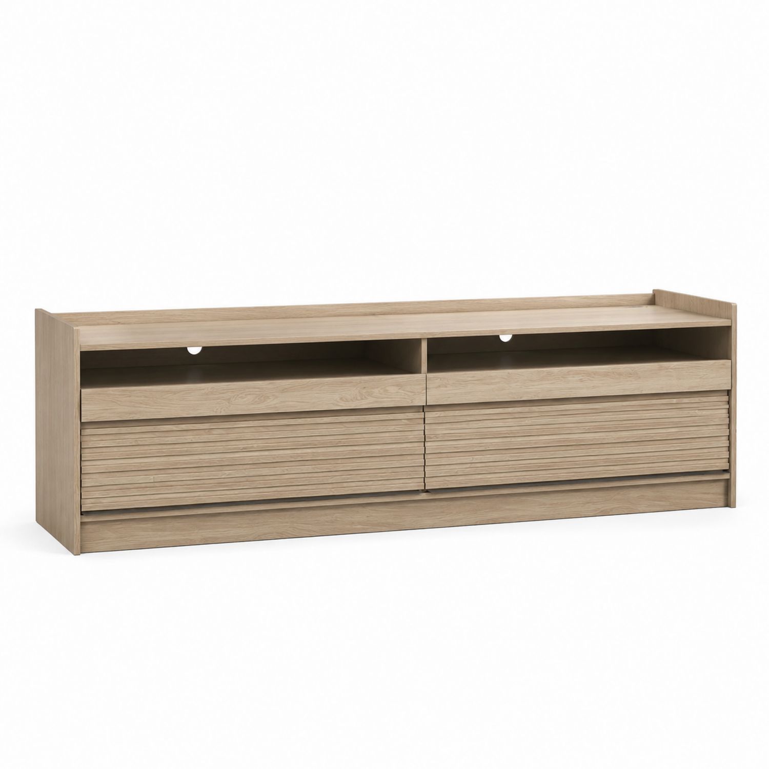 Mueble para TV de madera con puertas correderas de 180x40x50 cm