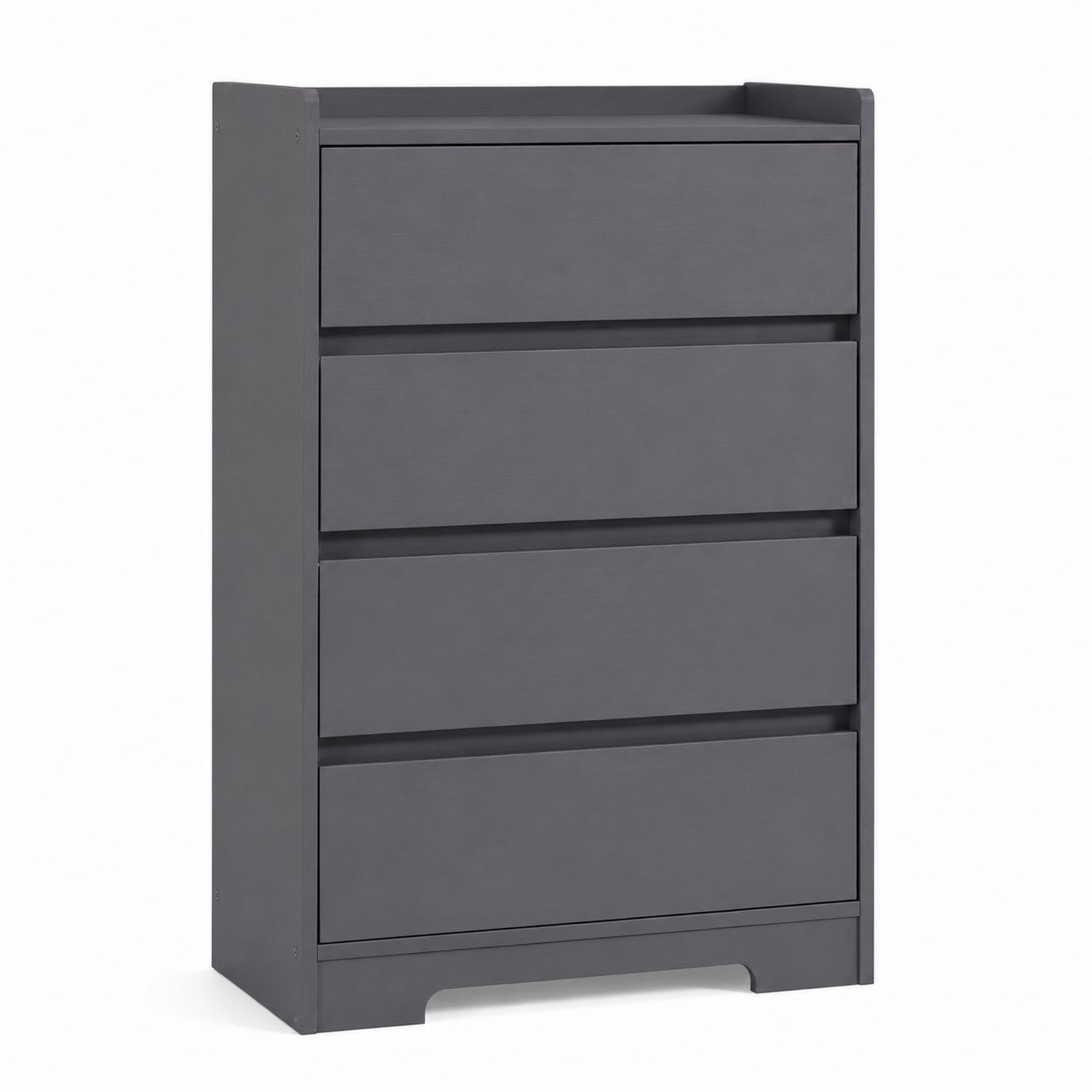 Cajonera Alta de Madera MDF de 4 Cajones Gris