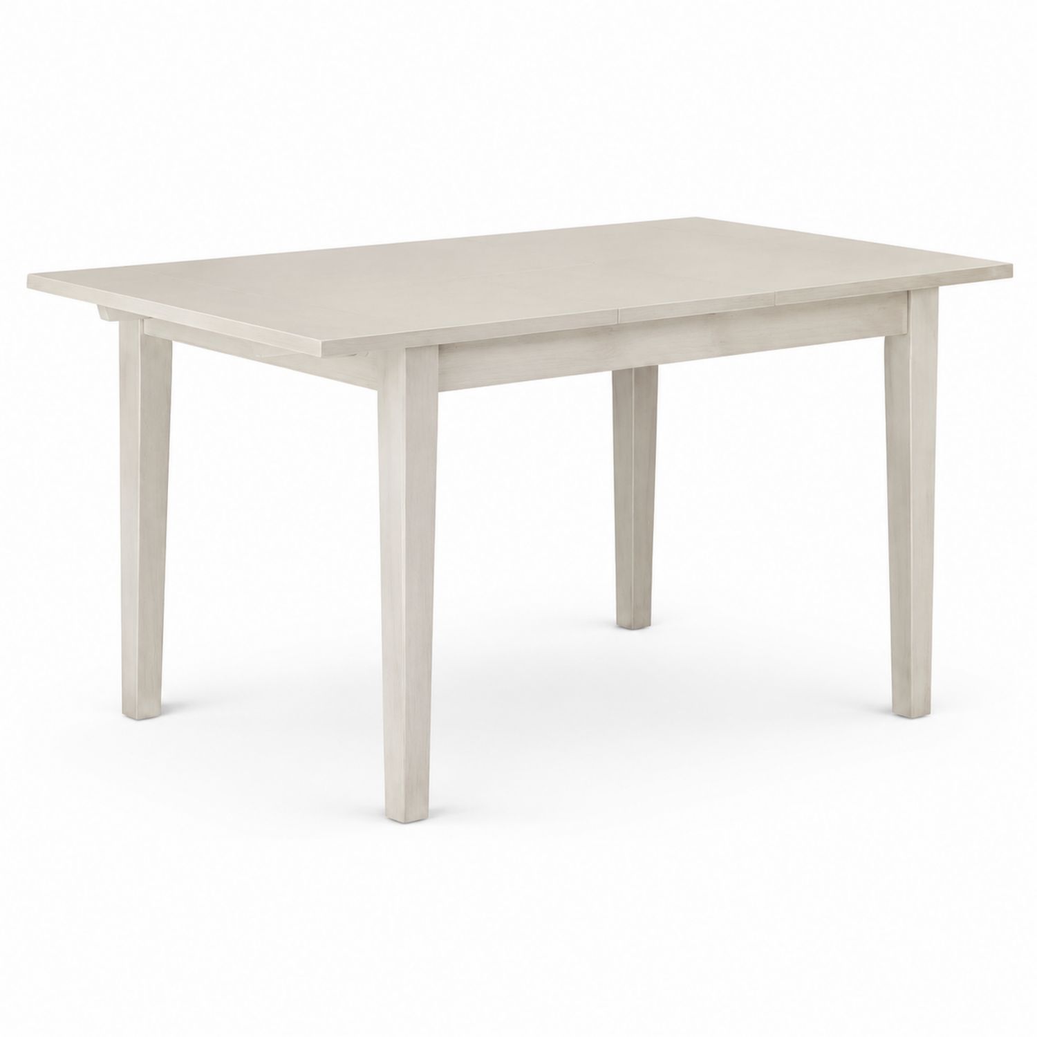 Mesa de comedor de madera blanca 120x80x75 cm