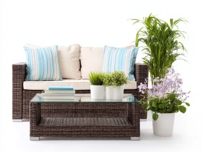 Canapé de jardin-rotin-verre-tissu-165x82x78 cm-marron foncé-beige-style naturel-Vazenlohome