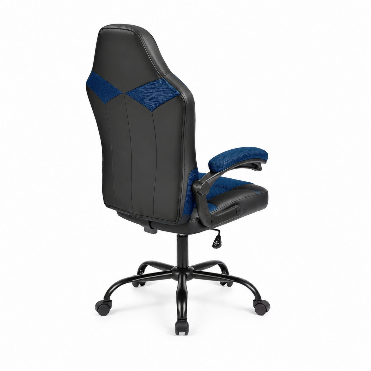 Silla de Oficina Ergonomica de Poliuretano y Malla Azul