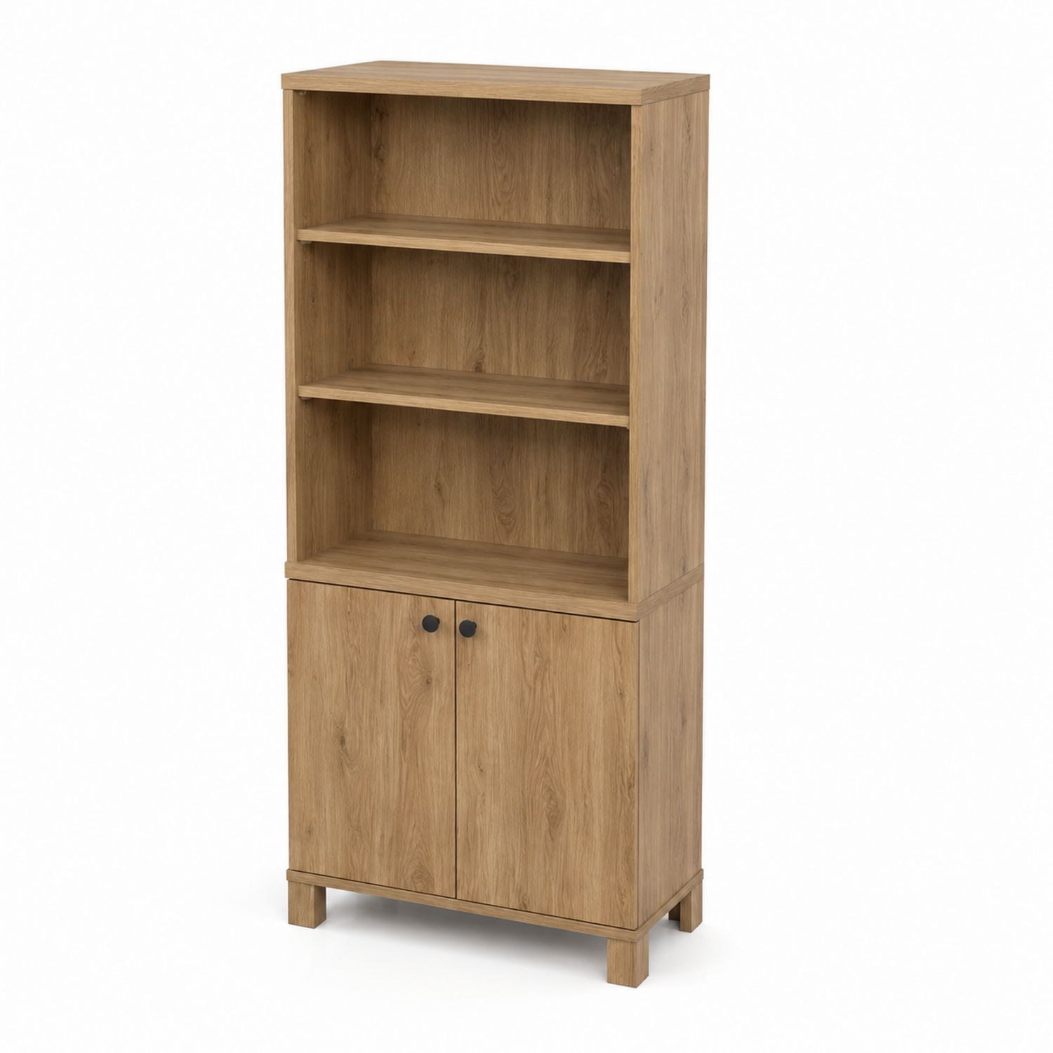 Estantería de Madera con 2 Puertas y 3 Estantes