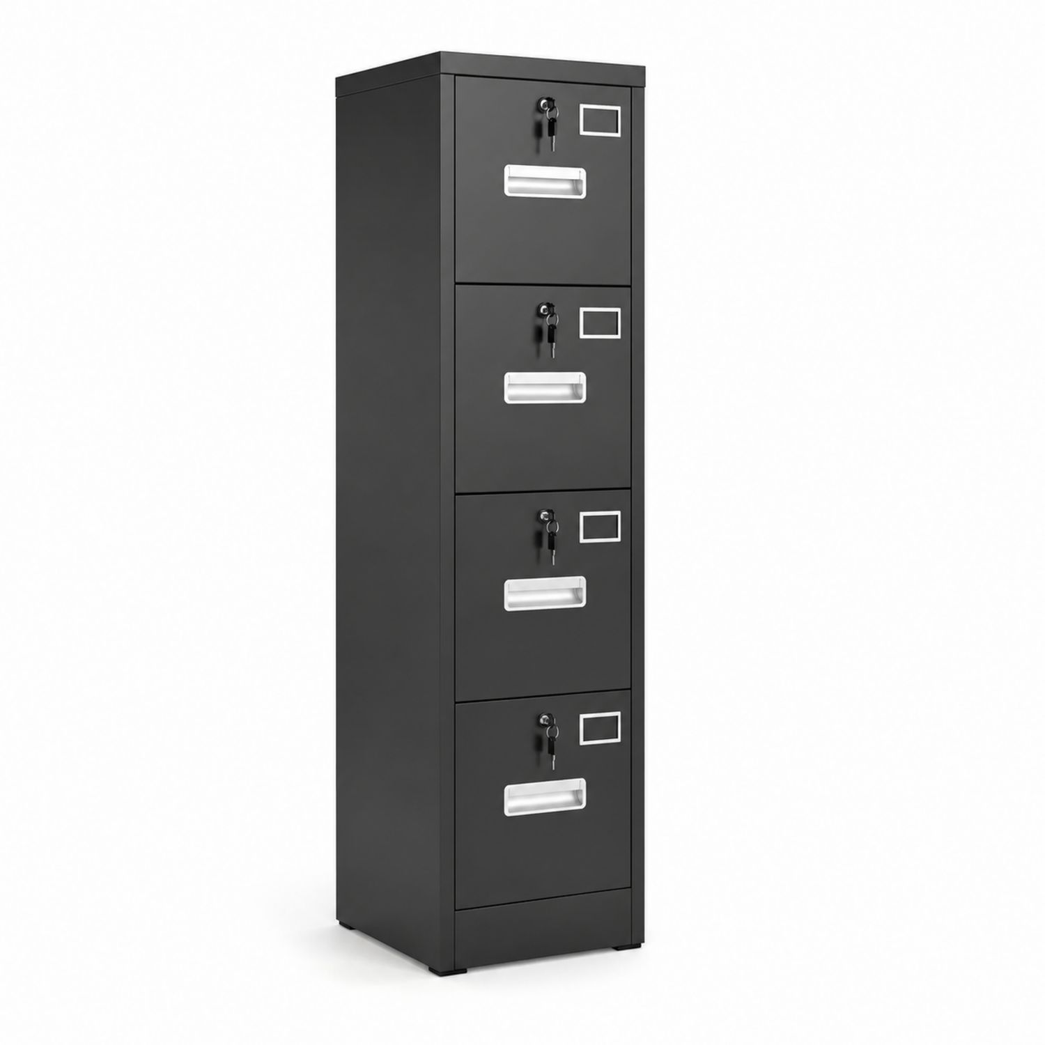 Archivador de Metal con 4 Cajones Negro