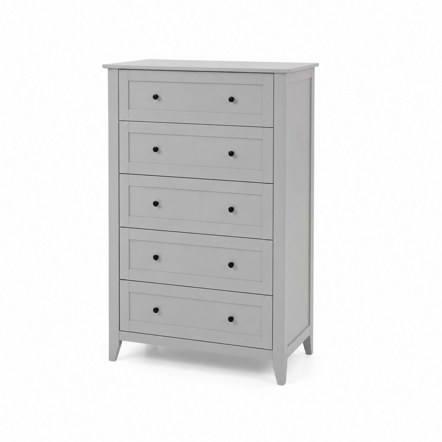 Cajonera de madera gris con 5 cajones 120x80x40 cm