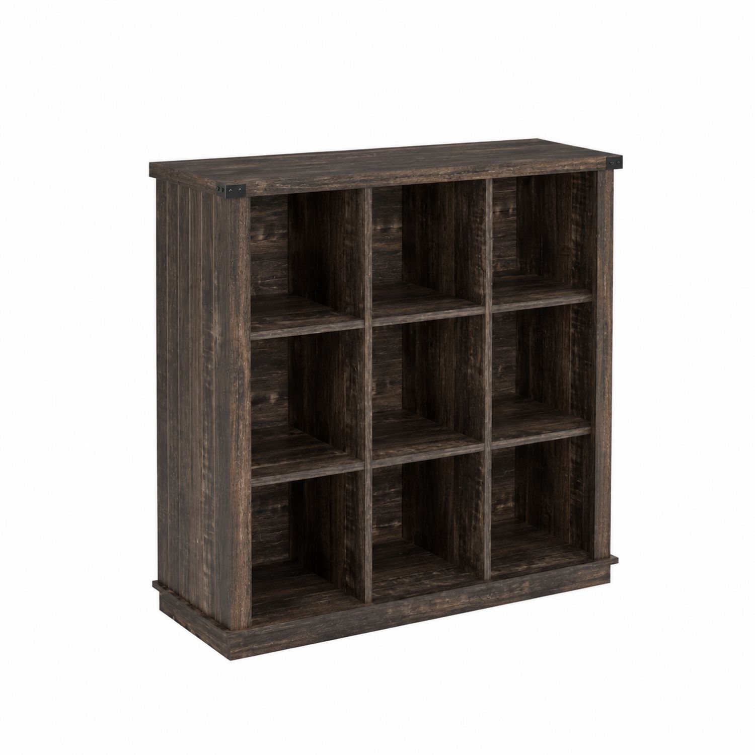 Estantería de 9 Cubos de Madera Marrón 121x100x30cm