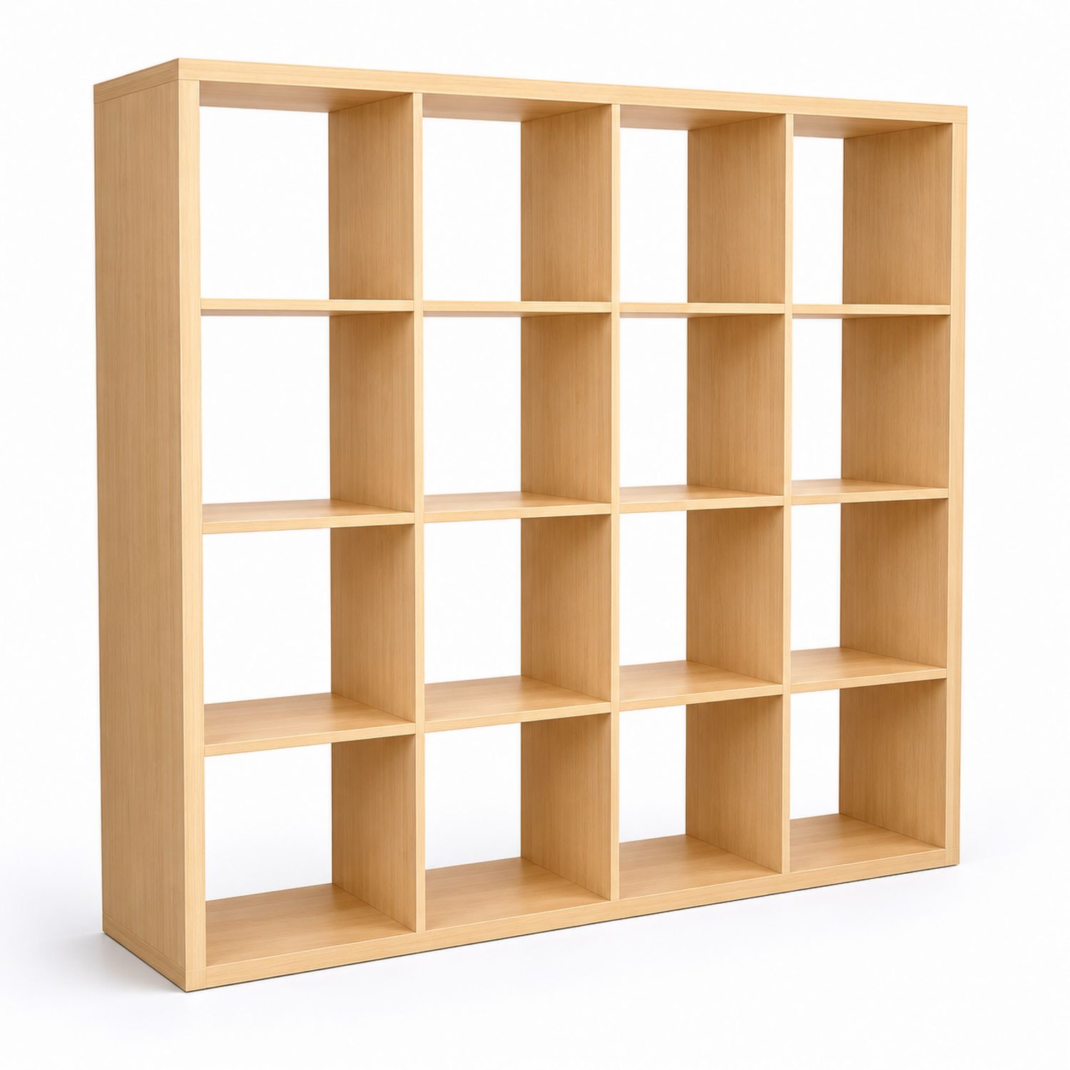 Estantería modular de 15 cubos de madera 147x147x39 cm Natural