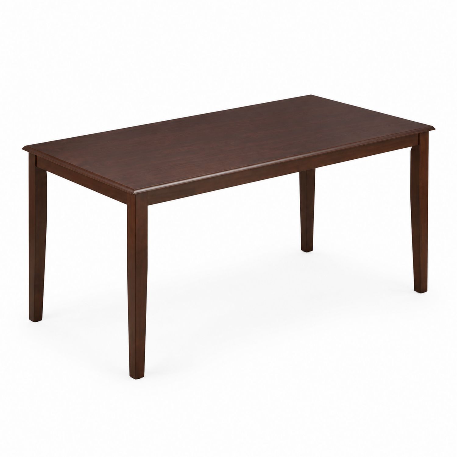 Mesa de comedor de madera marrón 150cm x 90cm x 75cm