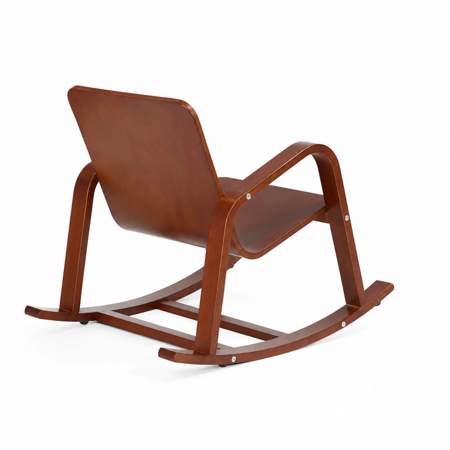 Mecedora de Madera Marrón 90x60x80 cm