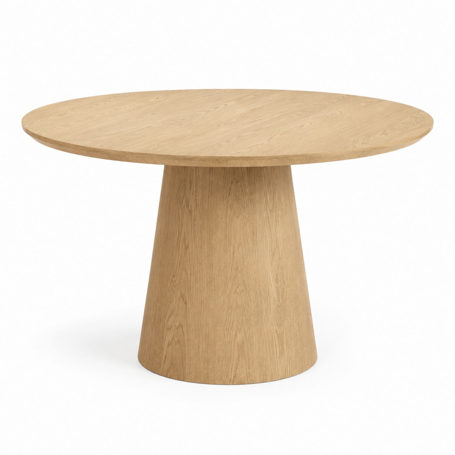 Table ronde en bois de chêne 120 cm-