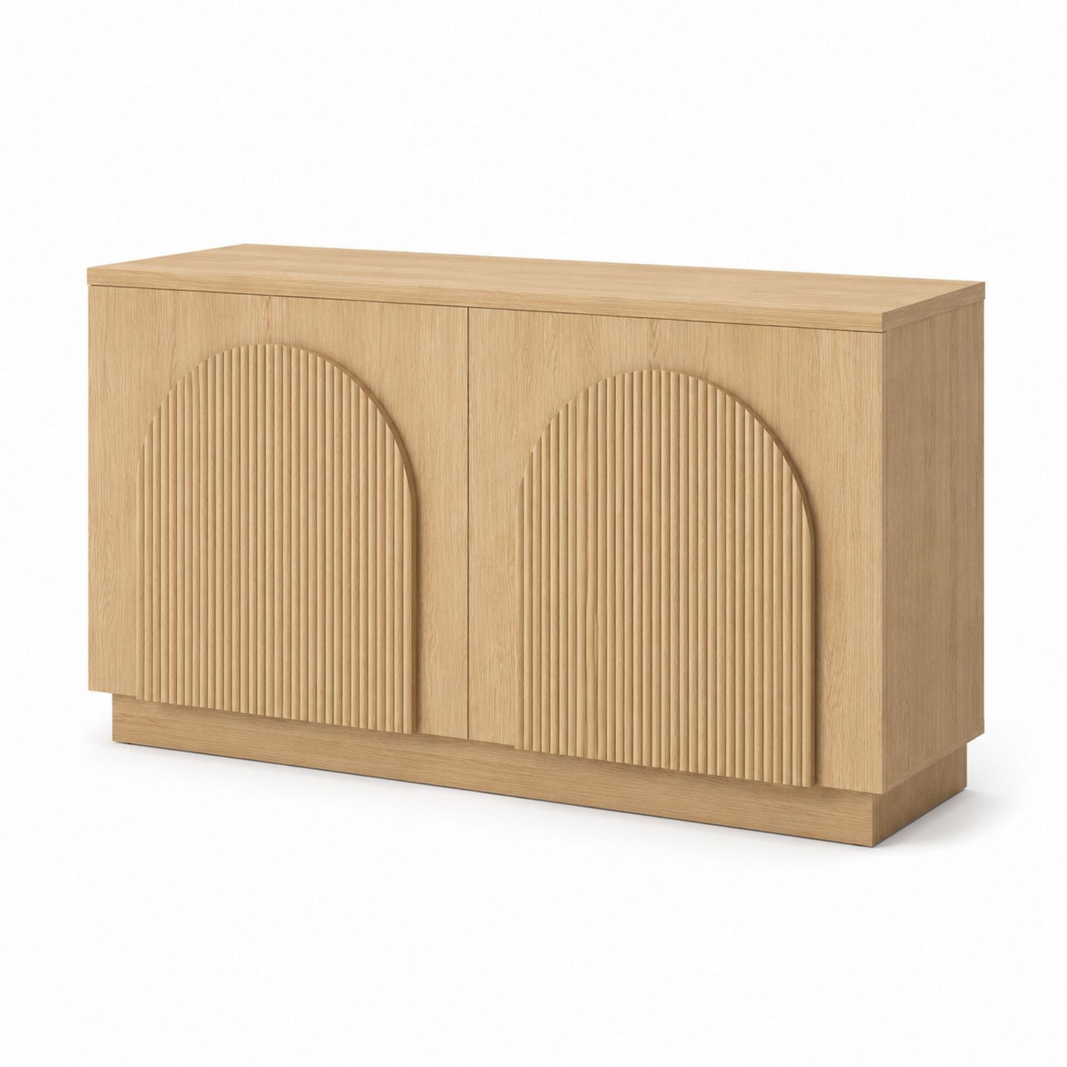 Buffet en bois Chêne Beige 120x40x75 cm-