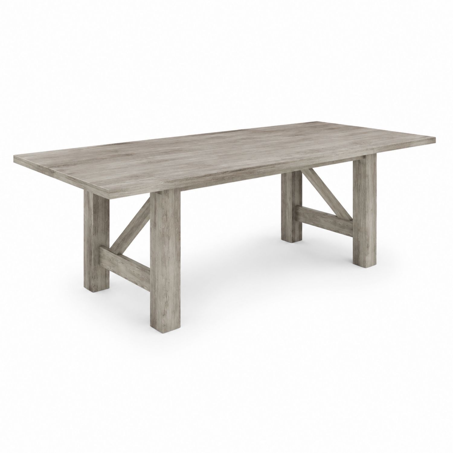 Mesa de comedor de madera gris 200x90x76 cm