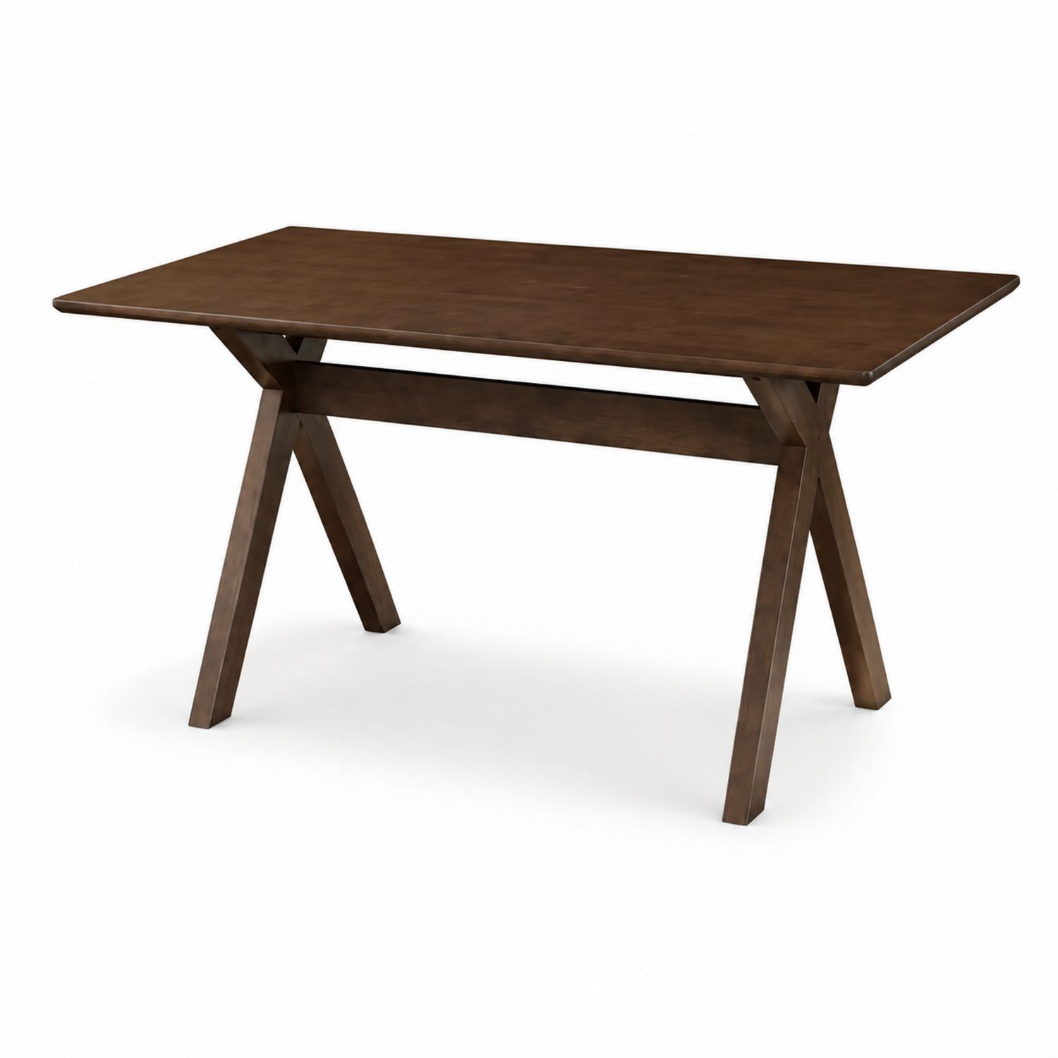 Mesa de madera marrón 140x75x75 cm