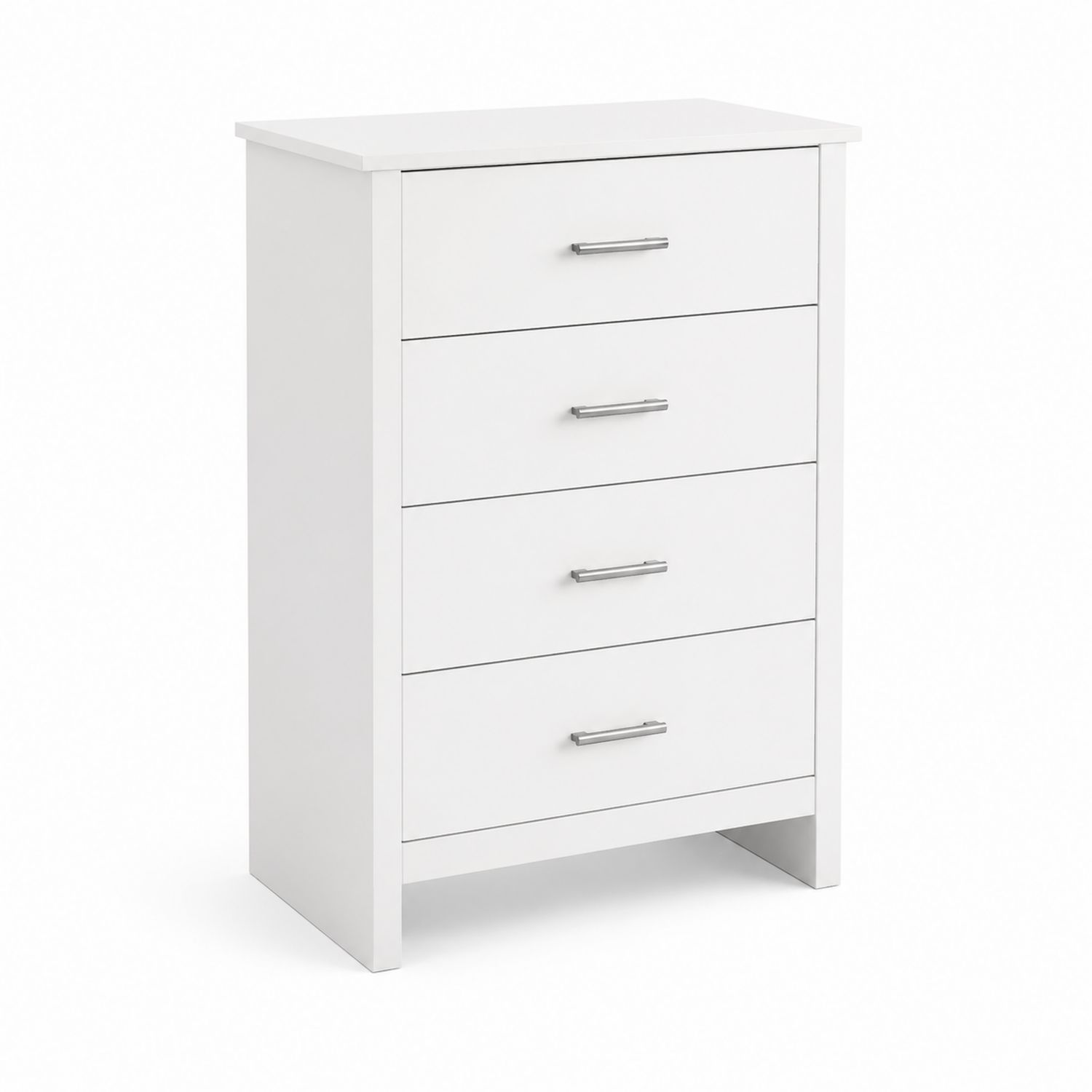 Cómoda de 4 cajones de MDF Blanca 80x60x40 cm