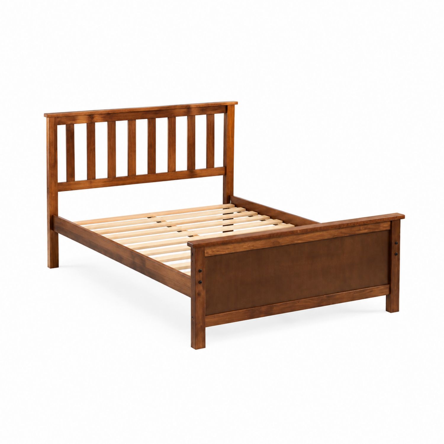 Lit en Bois Massif Marron 200x150 cm