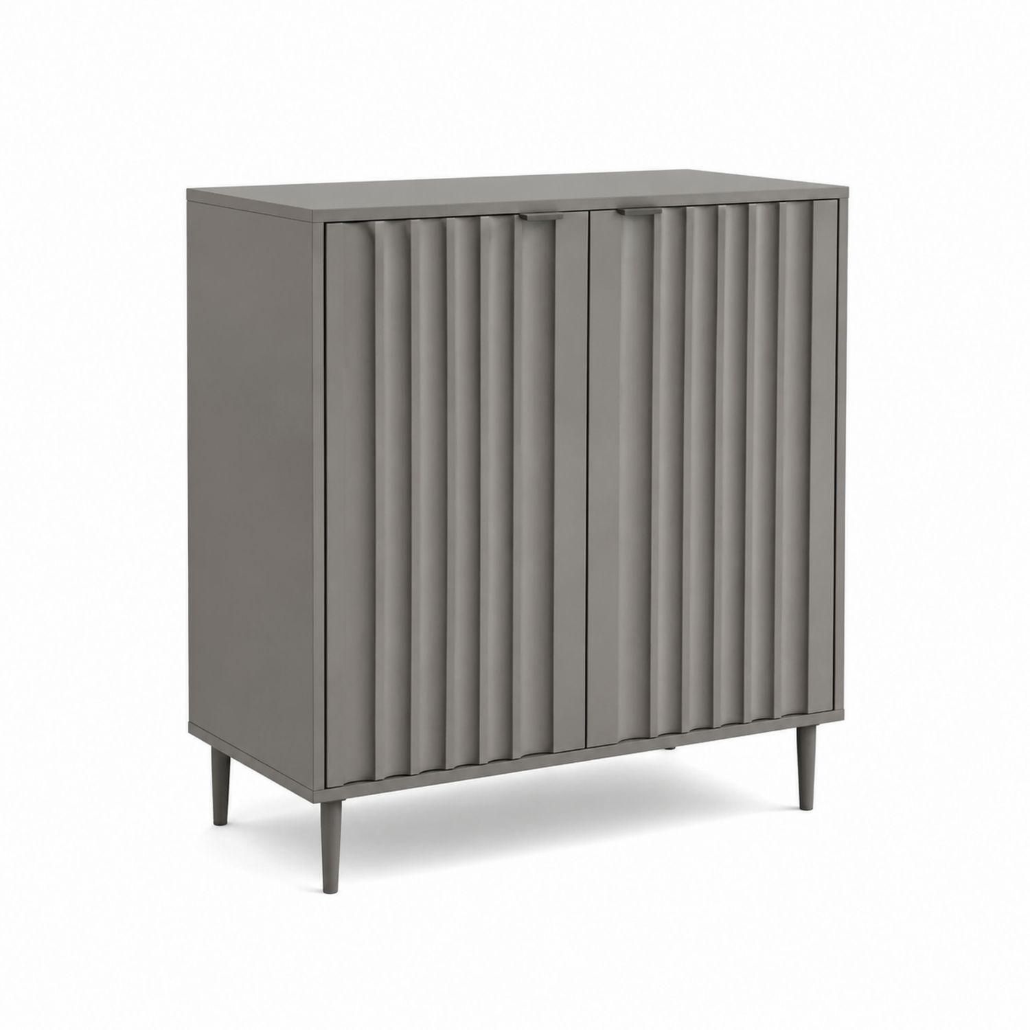 Buffet en bois MDF avec portes nervurées 120x85x40 cm