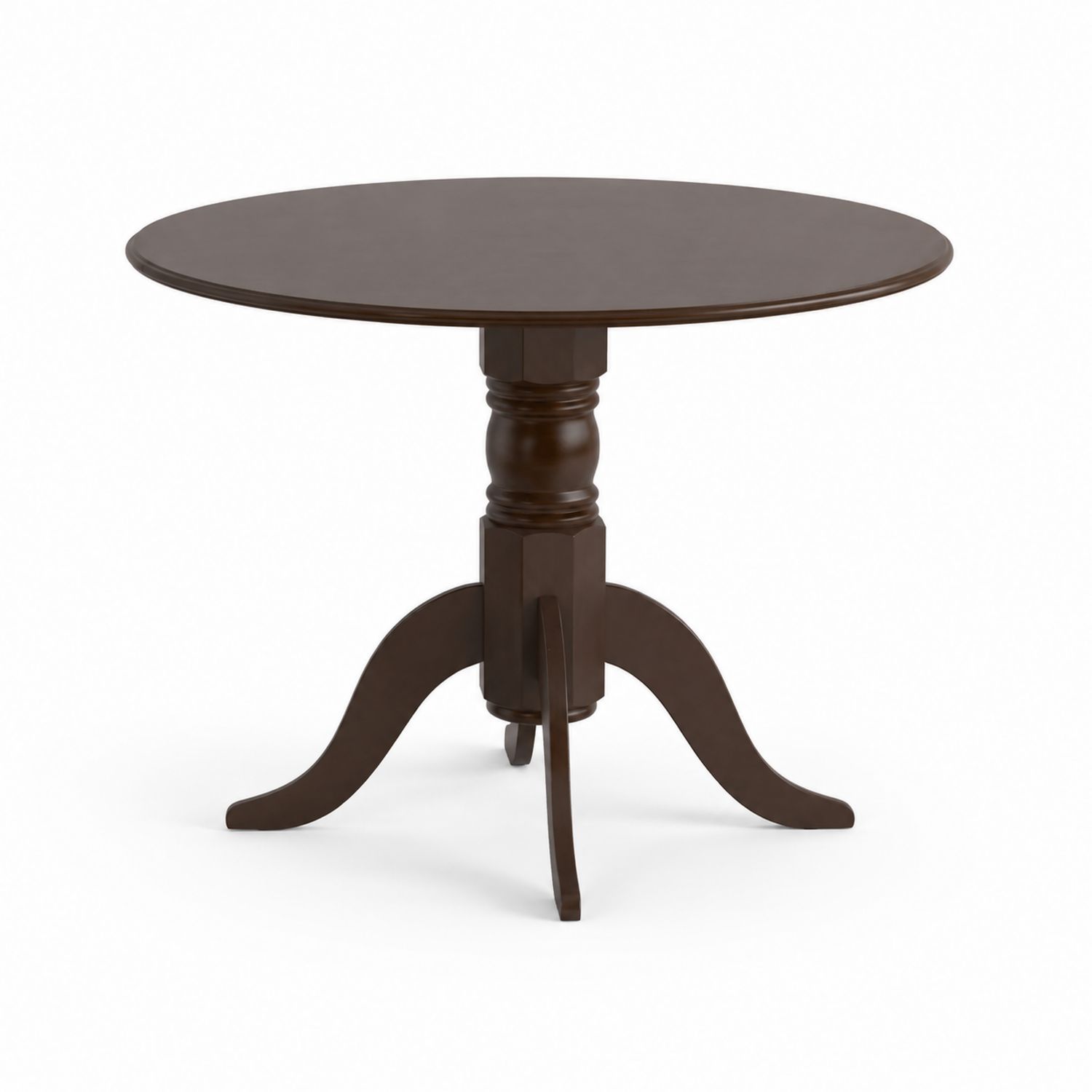 Table ronde en bois Marron 75x90 cm