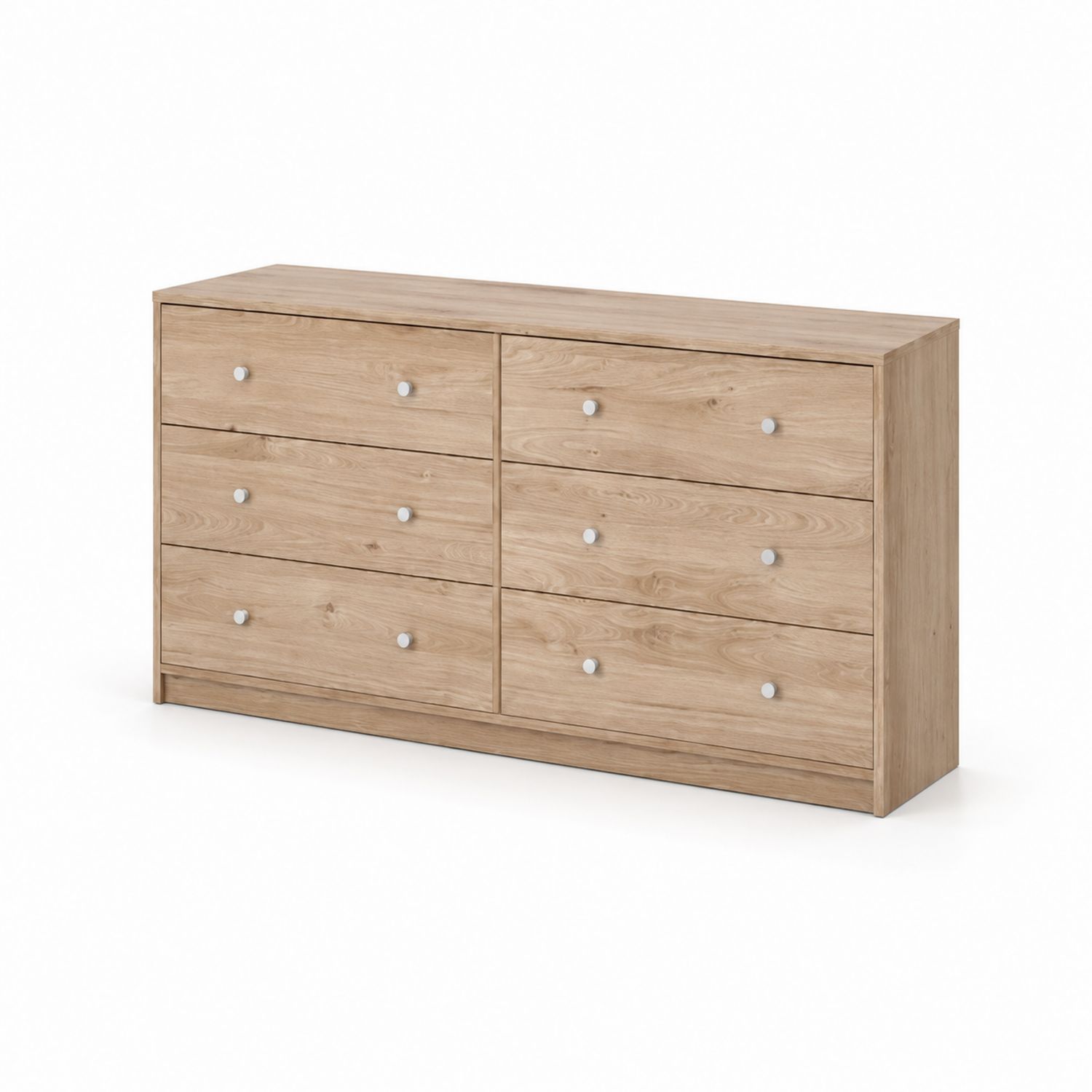 Commode 6 tiroirs Panneaux de particules Chêne 140x80x40 cm
