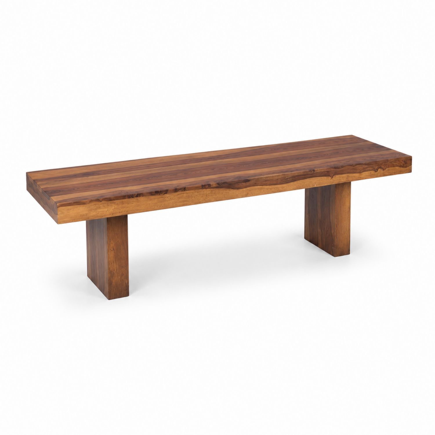 Banc rectangulaire en bois massif de teck 200cm