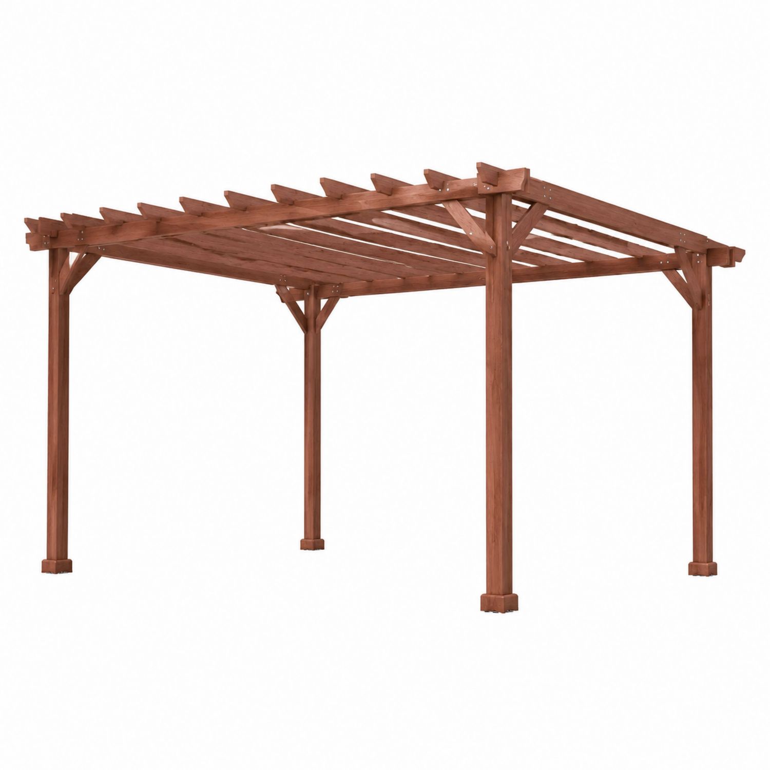 Pergola de Jardin en Bois d'Acacia 300x400x230 cm Marron