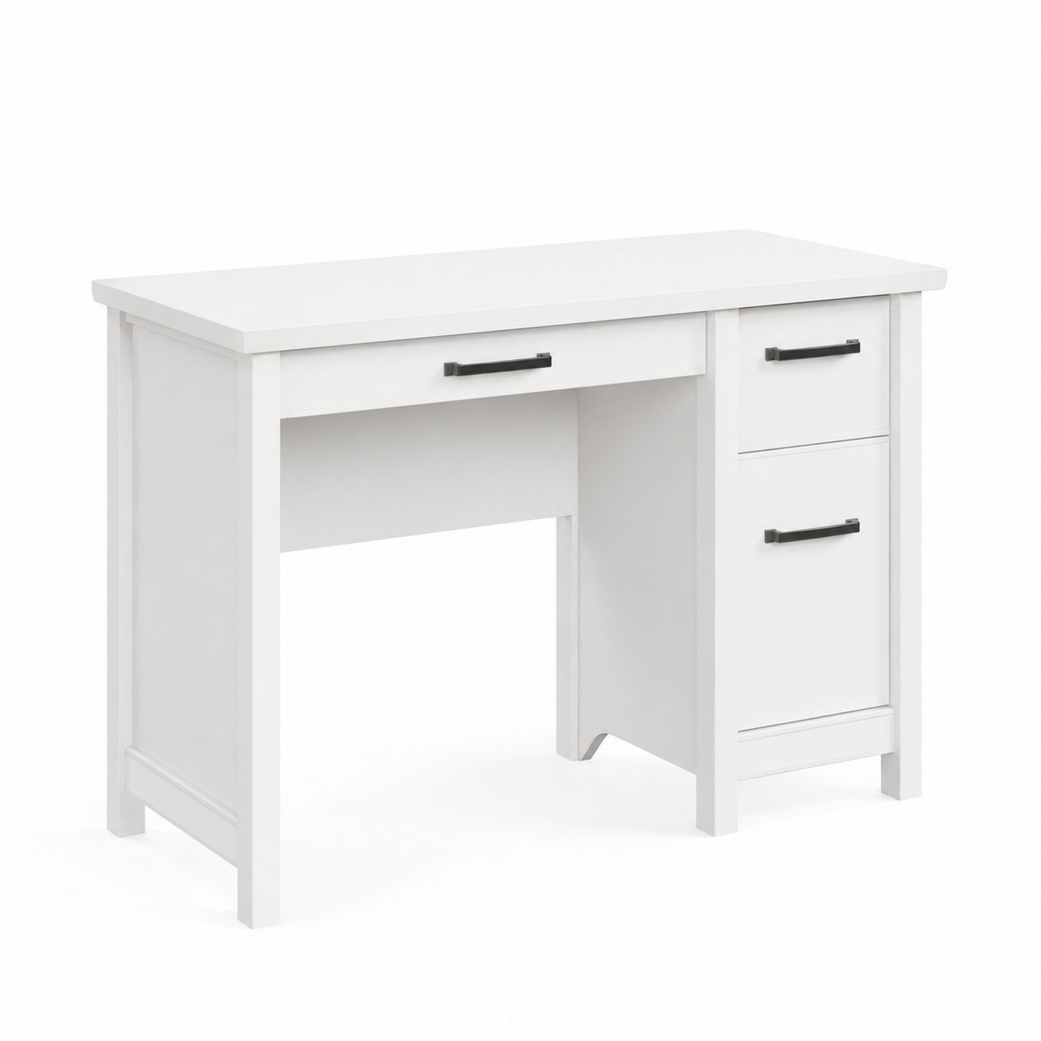 Bureau en bois MDF avec tiroirs 120x60x75 cm-solvirekan