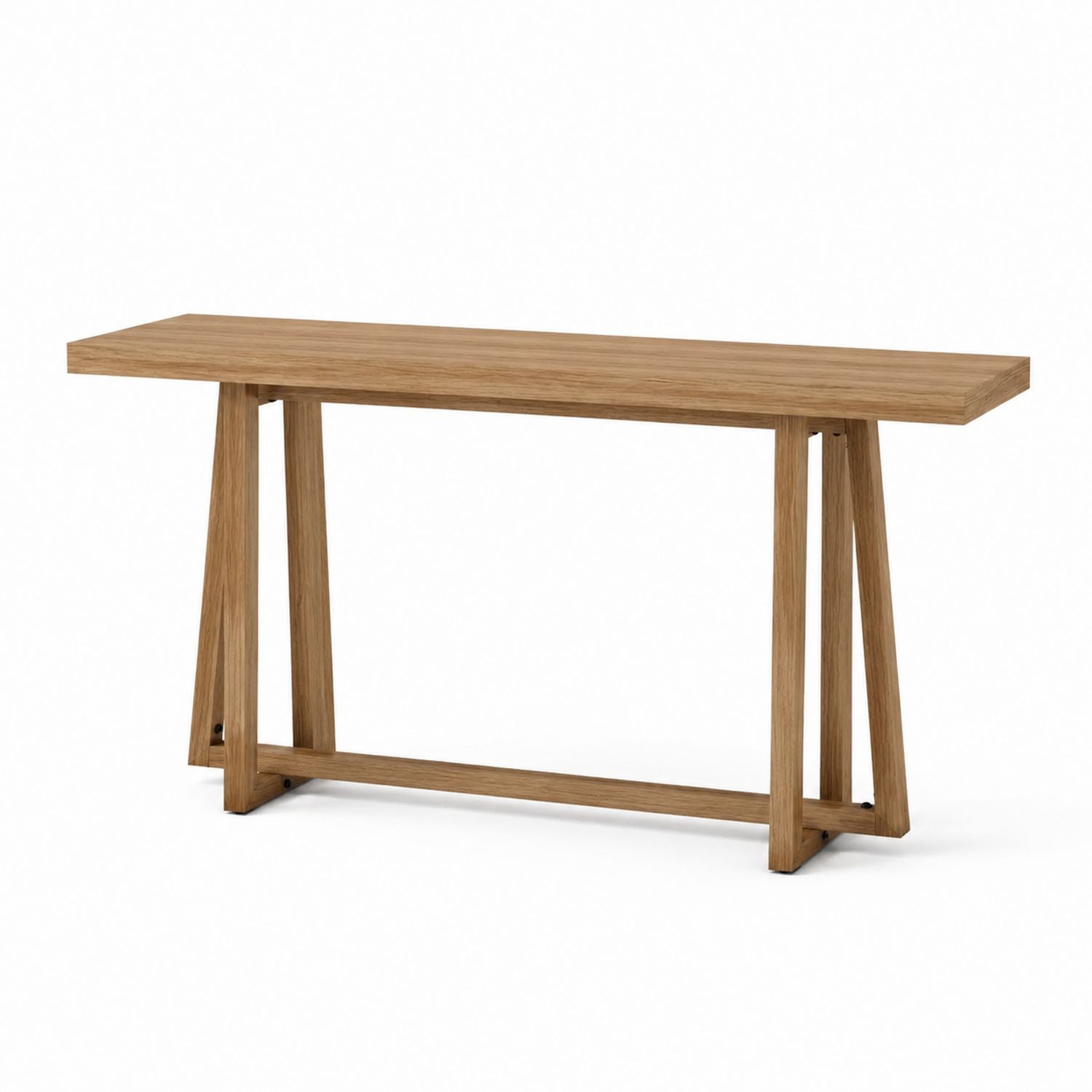 Table d'entrée rectangulaire en bois-solvirekan