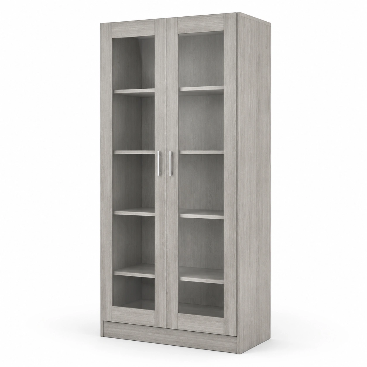 Vitrina rectangular de dos puertas-AnvoraLiving