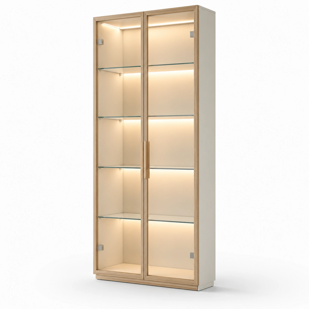 Vitrina expositora con iluminacion-AnvoraLiving