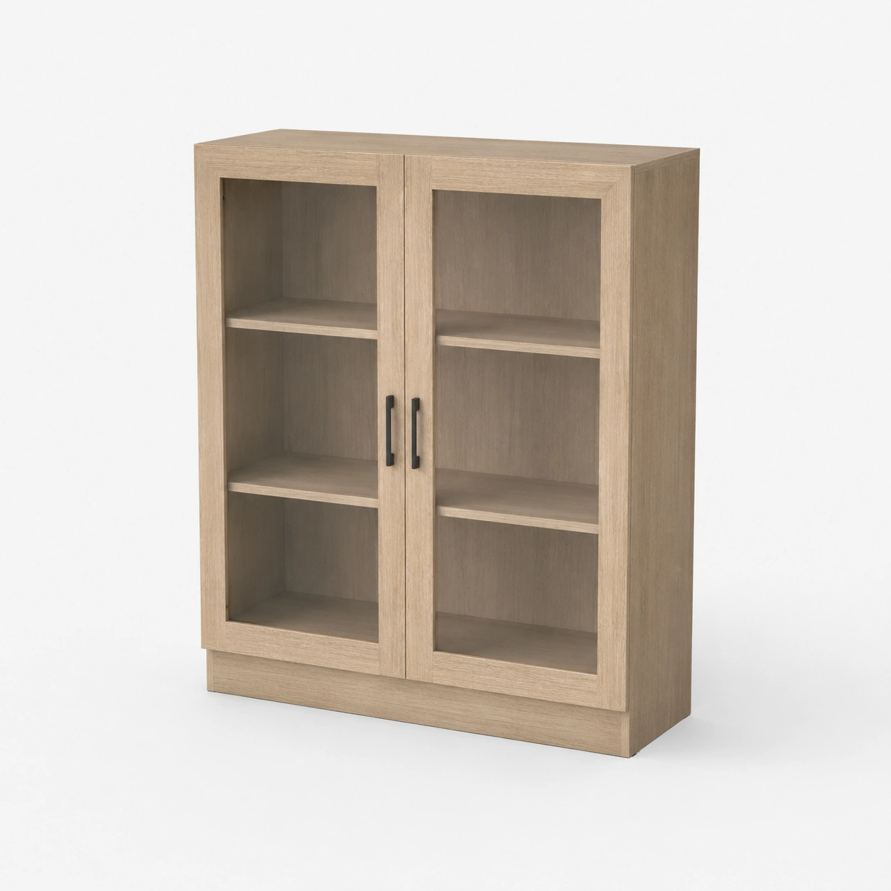 Vitrina compacta de doble puerta-AnvoraLiving