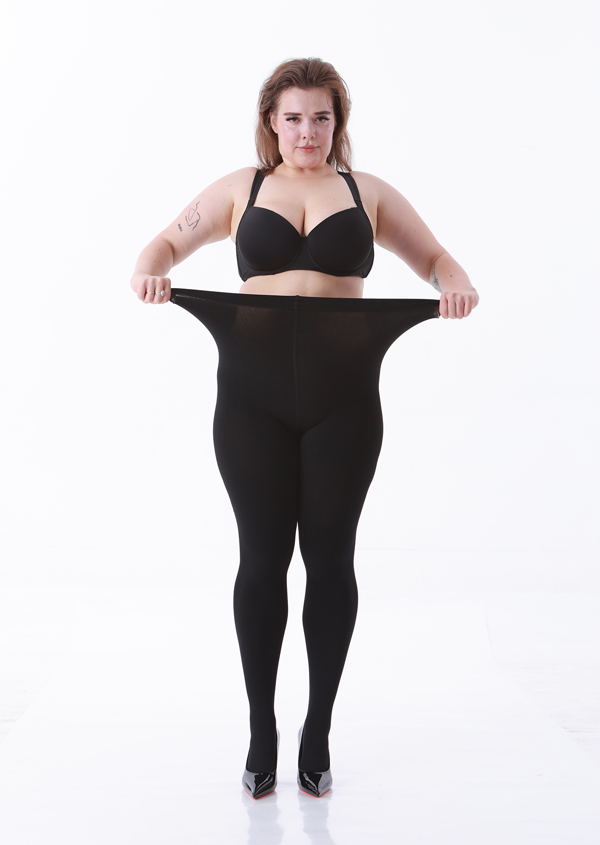 LADYFAN 2 Pack 200D Plus Size Fleece Lined Tights for Women