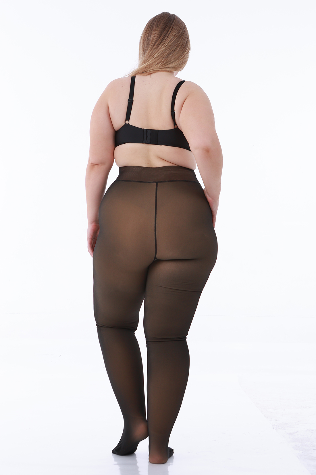 Fleece Lined Tights | Fake Translucent Winter Thermal Leggings | Wholesale & OEM/ODM